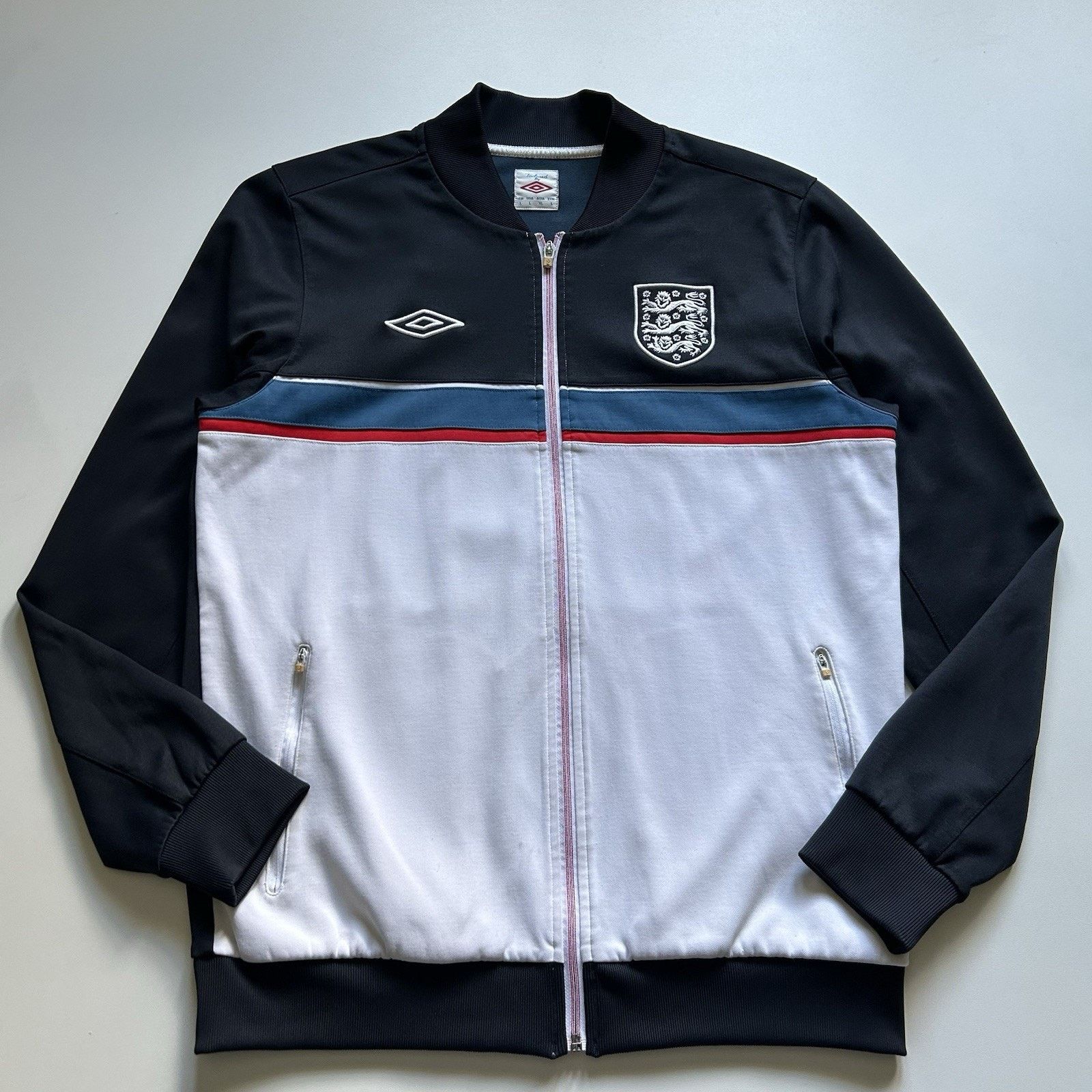 Umbro Vintage Umbro England Sweater Jacket Large Y2K Soccer Rare Size US L / EU 52-54 / 3 - 1 Thumbnail