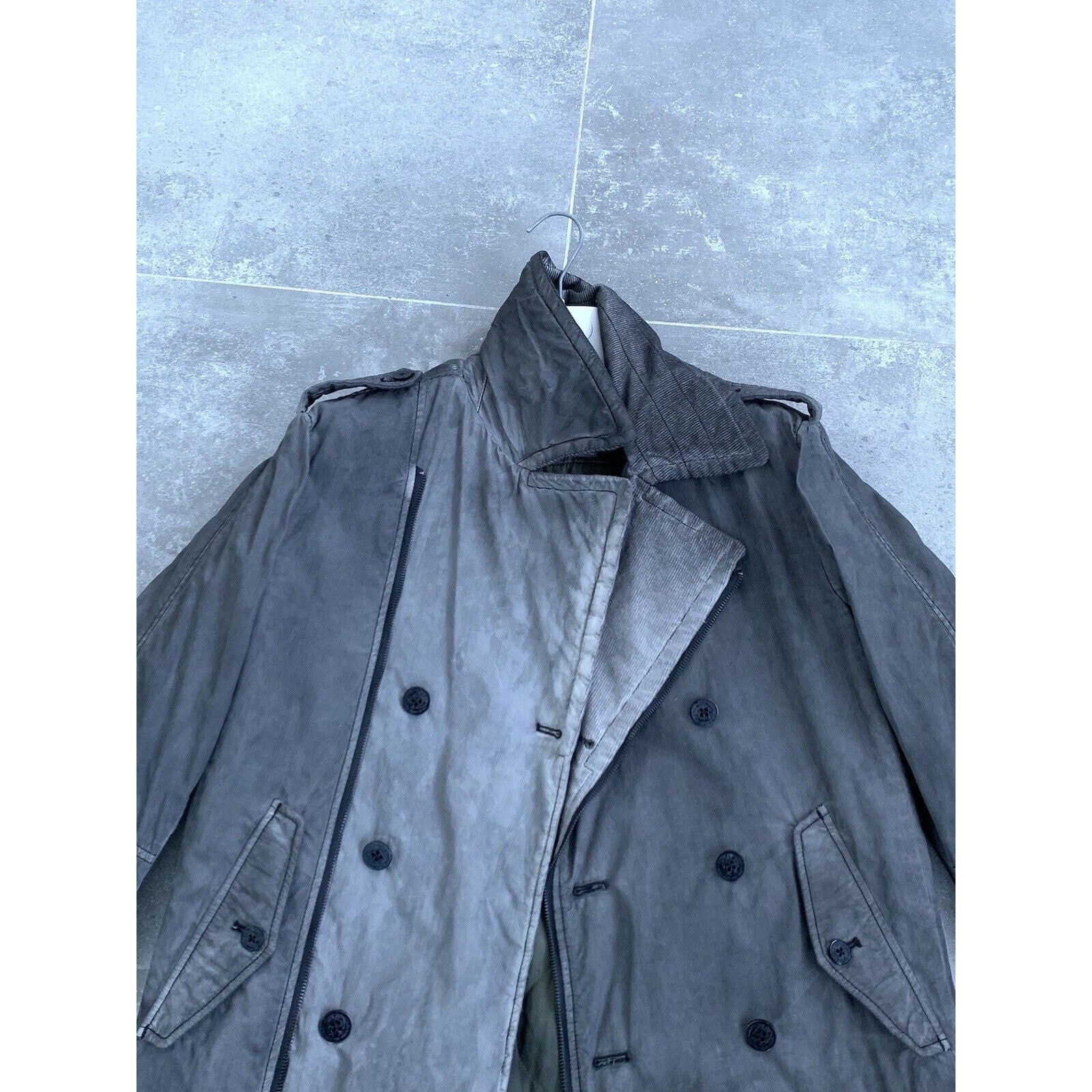 Diesel Mens DIESEL Garment DYED Pea Coat Corduroy Jacket L EU 50 52 Size US L / EU 52-54 / 3 - 18 Thumbnail