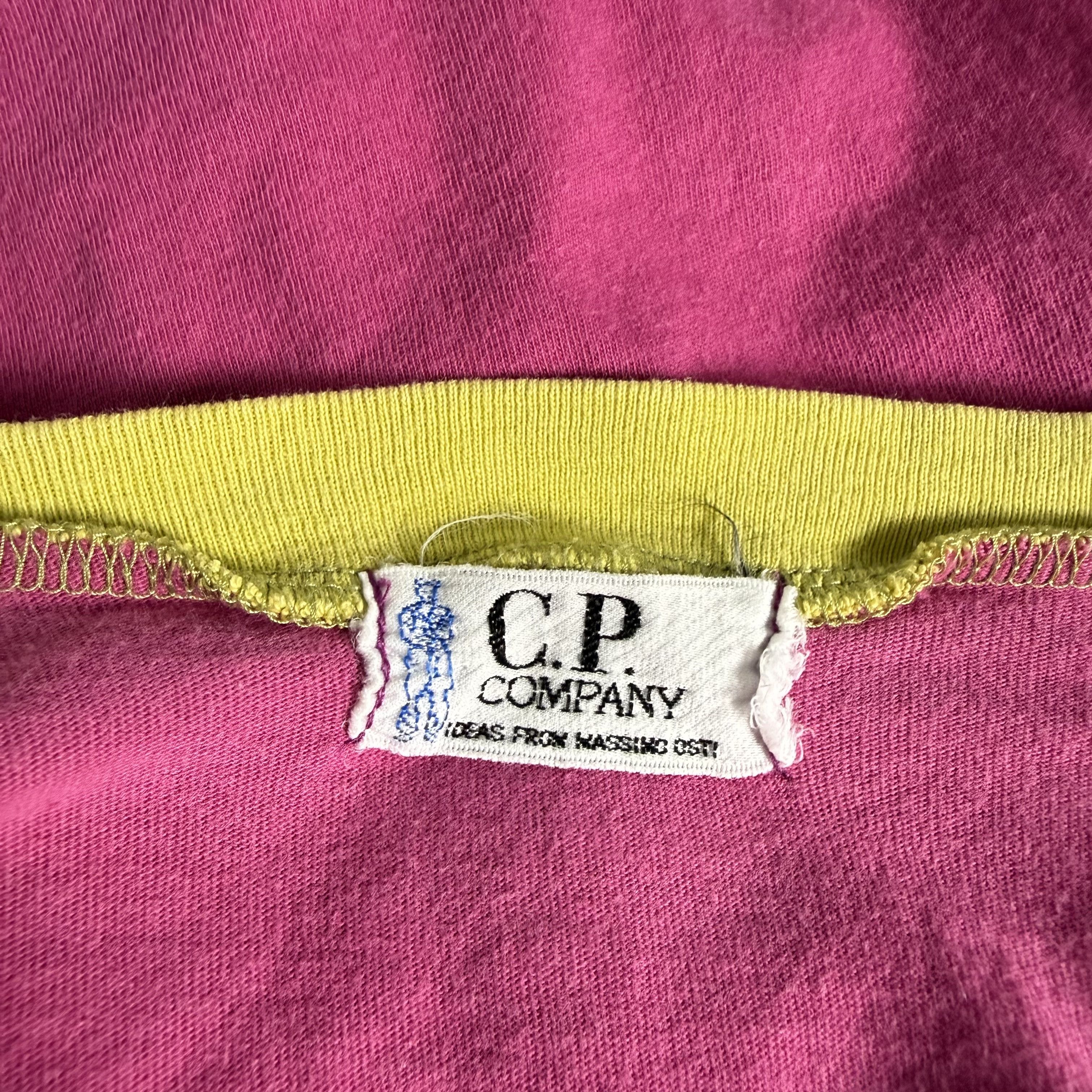 C.P. Company 🔥RARE🔥Vintage C.P Company Spellout V-Neck T-shirt Size ONE SIZE - 4 Thumbnail