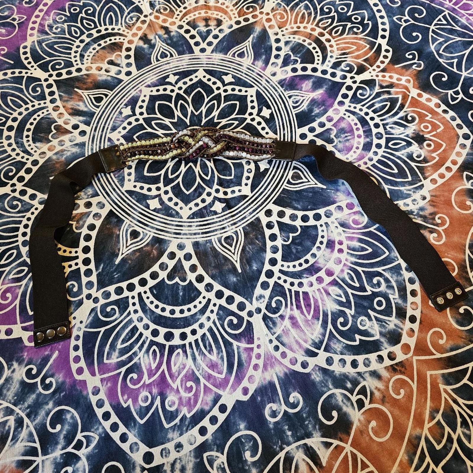 Designer Women's Beaded XL Belt Size ONE SIZE - 1 Thumbnail