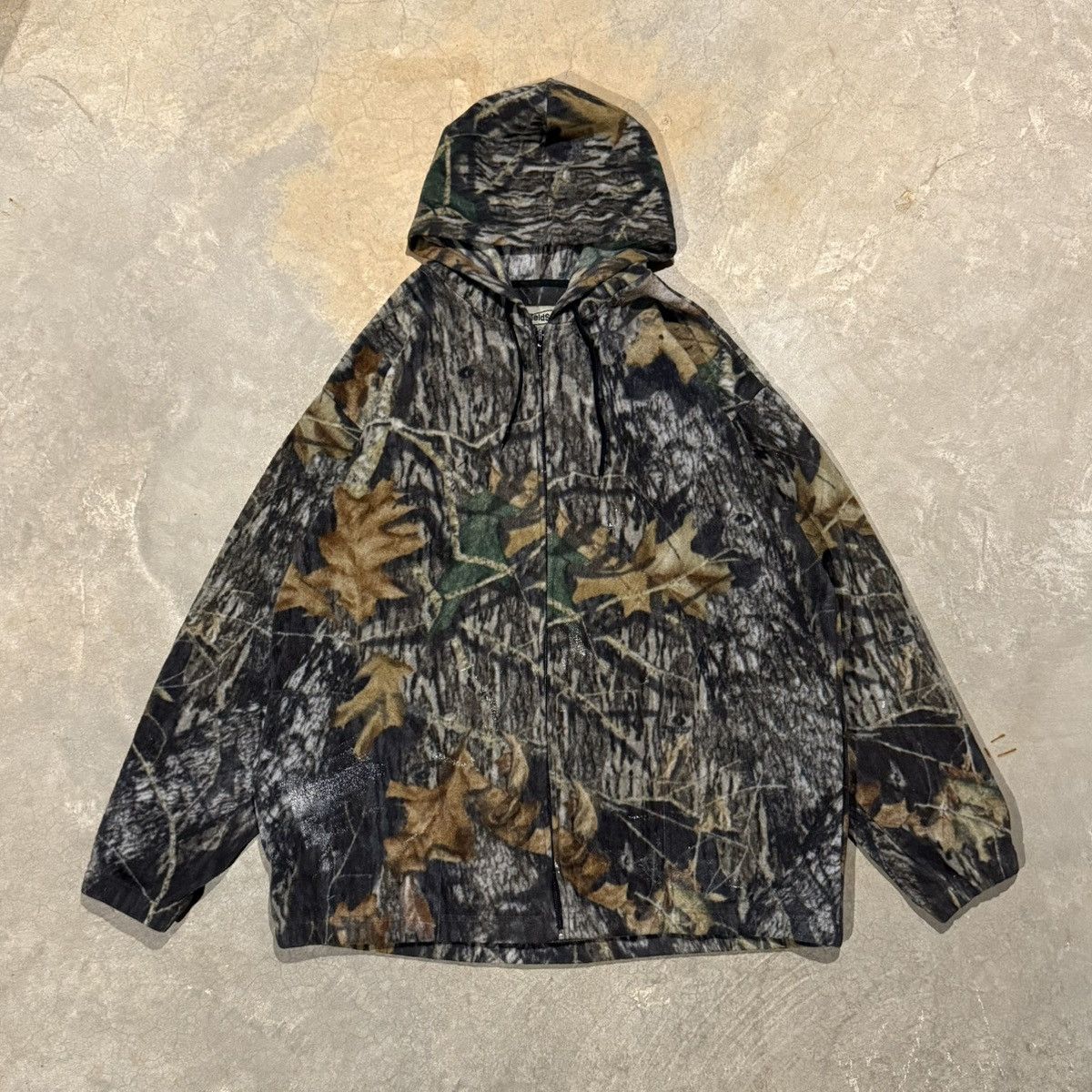 Vintage Vintage 2000s Realtree Camo Fleece Zip Up Jacket ERD Grunge Size US XL / EU 56 / 4 - 1 Thumbnail