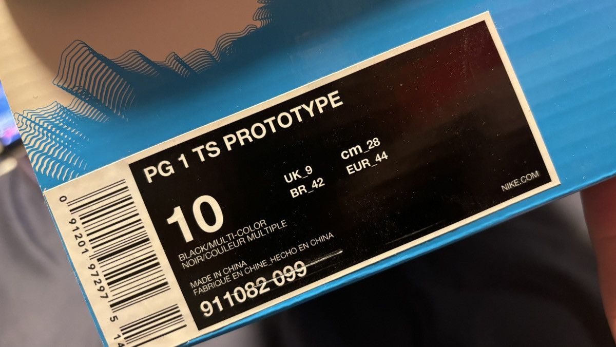 NIKE PG1 TS PROTOTYPE OG SZ 10