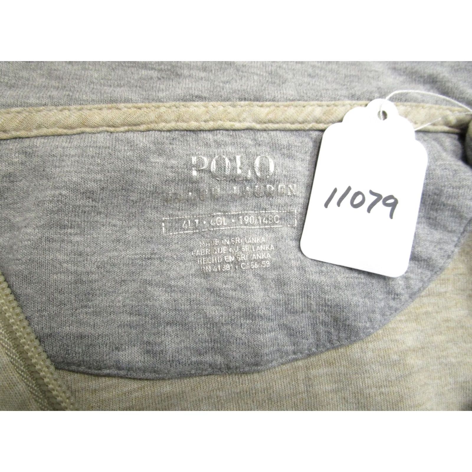 Polo Ralph Lauren VINTAGE Polo Ralph Lauren Pullover Men 4XLT Beige Quarter Zip Sweatshirt Big & Tall Logo Size US XXL / EU 58 / 5 - 7 Thumbnail