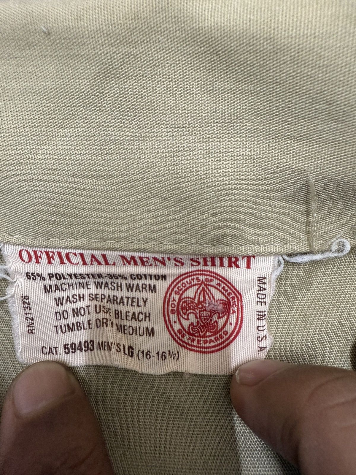 Vintage VINTAGE BOYSCOUT OF AMERICA UNIFORM SHIRT Size US L / EU 52-54 / 3 - 7 Thumbnail
