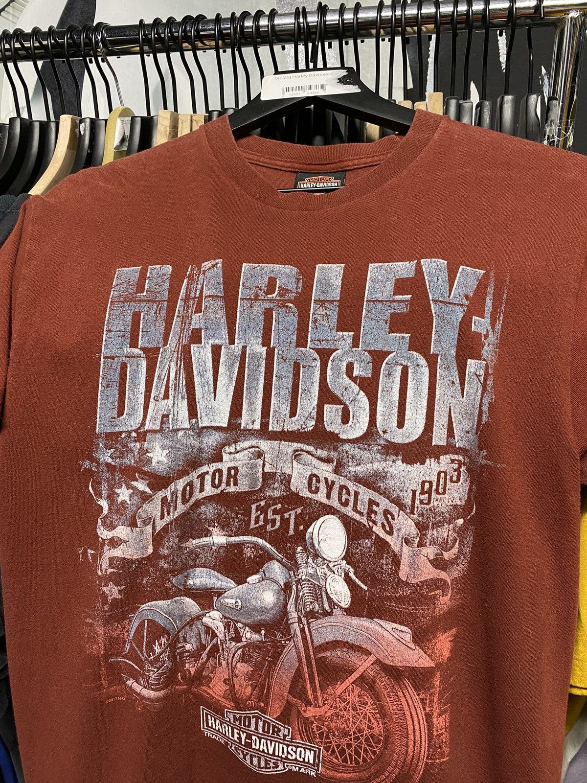 Harley Davidson × Vintage Vtg 00’ Harley Davidson Tx Motorcyle T-Shirt Adult Medium Size US M / EU 48-50 / 2 - 6 Thumbnail