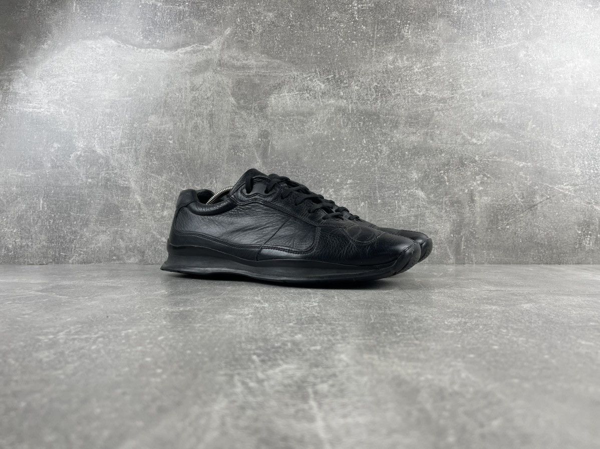靴 PRADA archive shoes Vtg Archive Prada 1999 FW Runway Leather Derby Y2k Italy