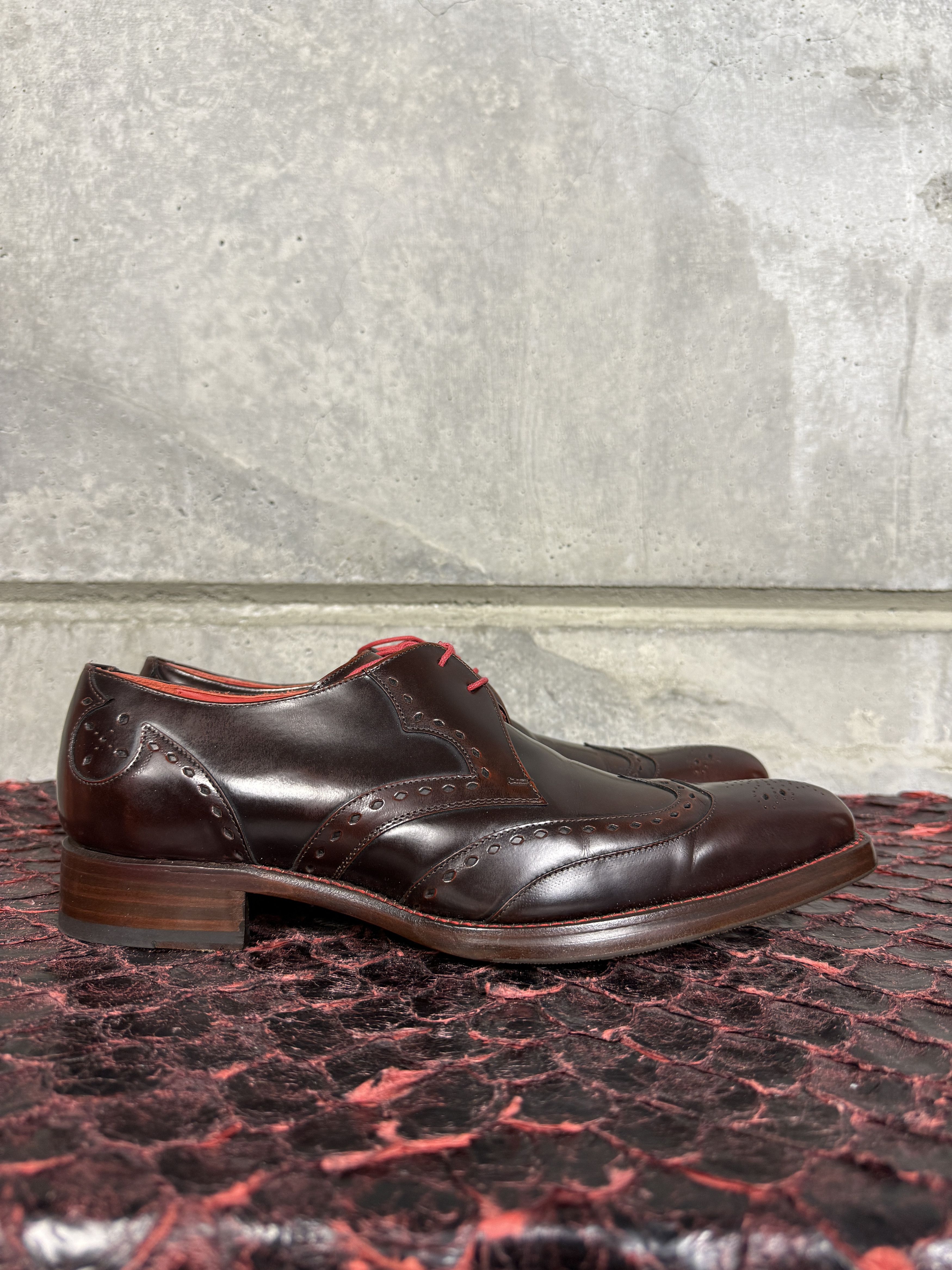Jeffery West Brown Dexter Derby Shoes