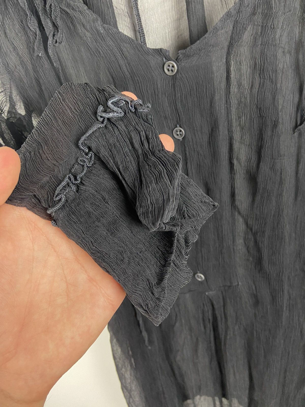 Transit × Vintage Vintage Transit Par Such Avant-Garde Silk Transparent Dress Size S / US 4 / IT 40 - 10 Thumbnail
