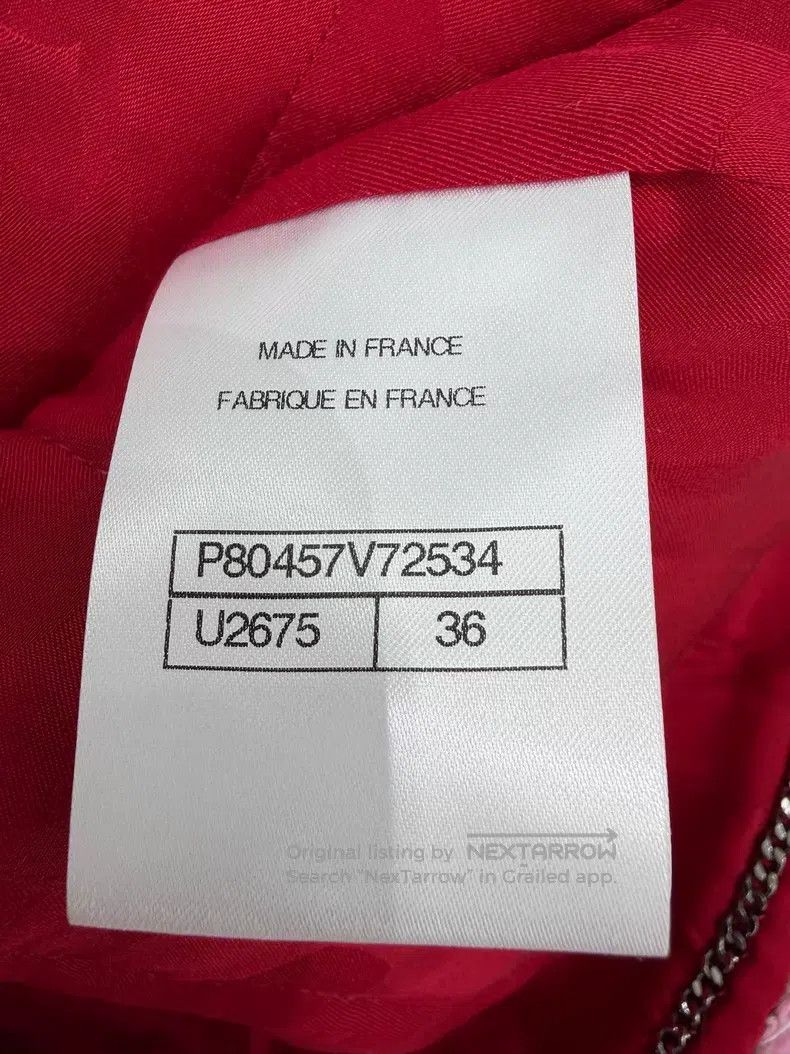 Chanel Chanel Red tweed four-pocket classic jacket Size XS / US 0-2 / IT 36-38 - 5 Thumbnail