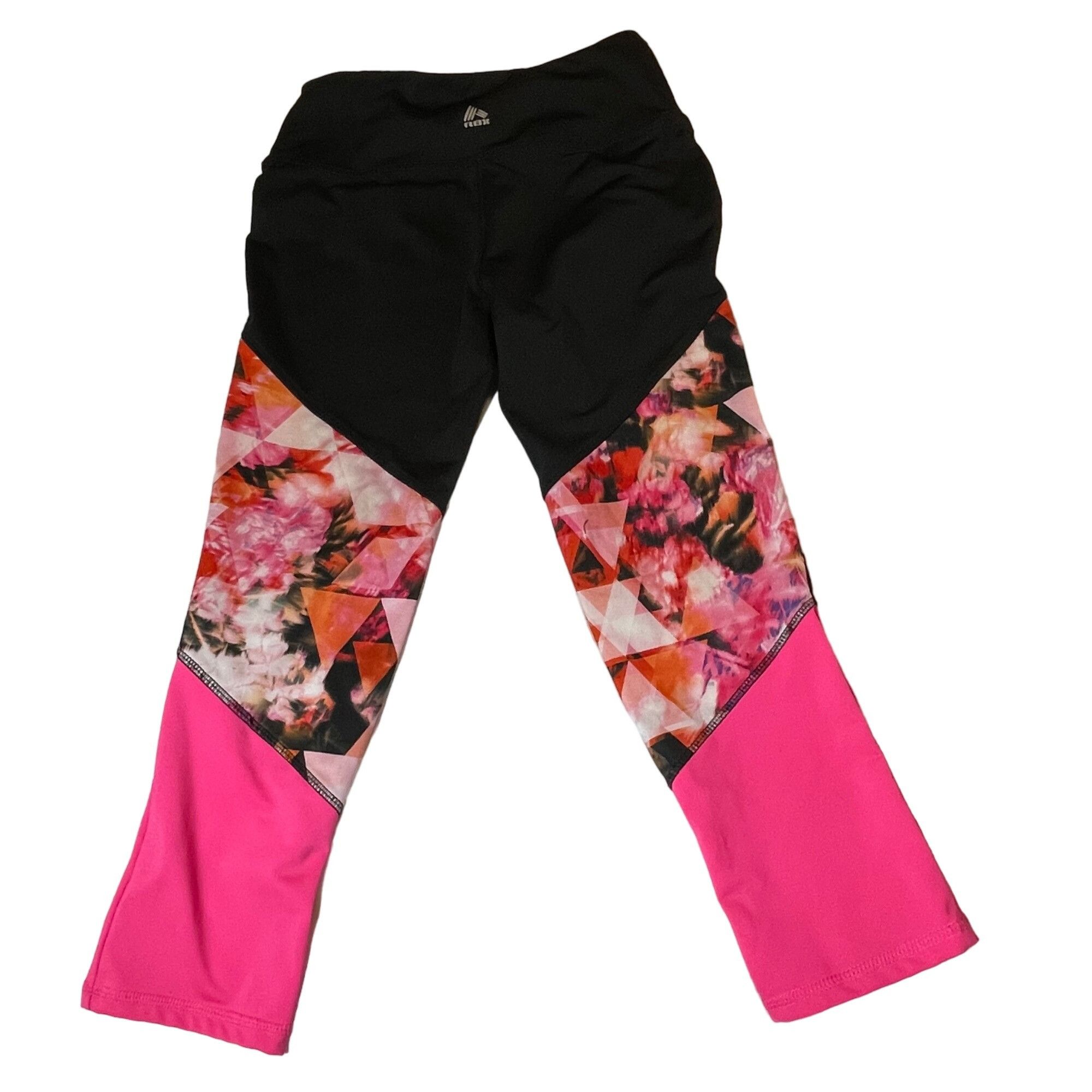 Other RBX Women's Floral & Geometric Print Leggings Small Black/Pi Size 26" / US 2 / IT 38 - 2 Thumbnail