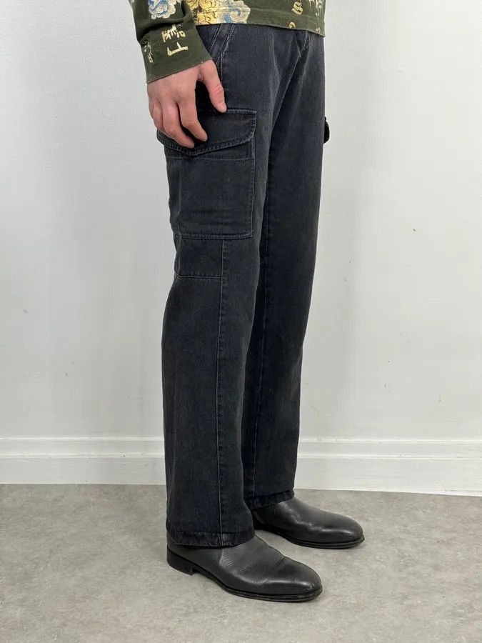 Prada 2000s Prada Dark Grey Cargo Pants Size US 31 - 4 Thumbnail