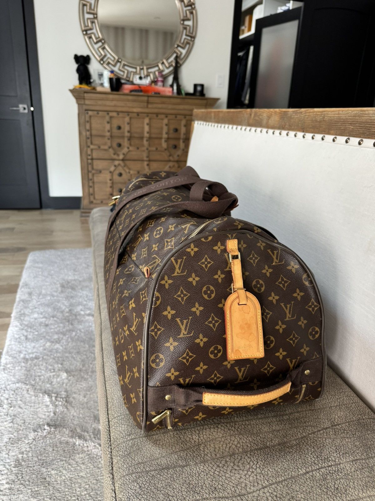 Louis Vuitton Louis Vuitton Horizon Soft 65 Monogram Canvas Duffle Bag Size ONE SIZE - 5 Thumbnail