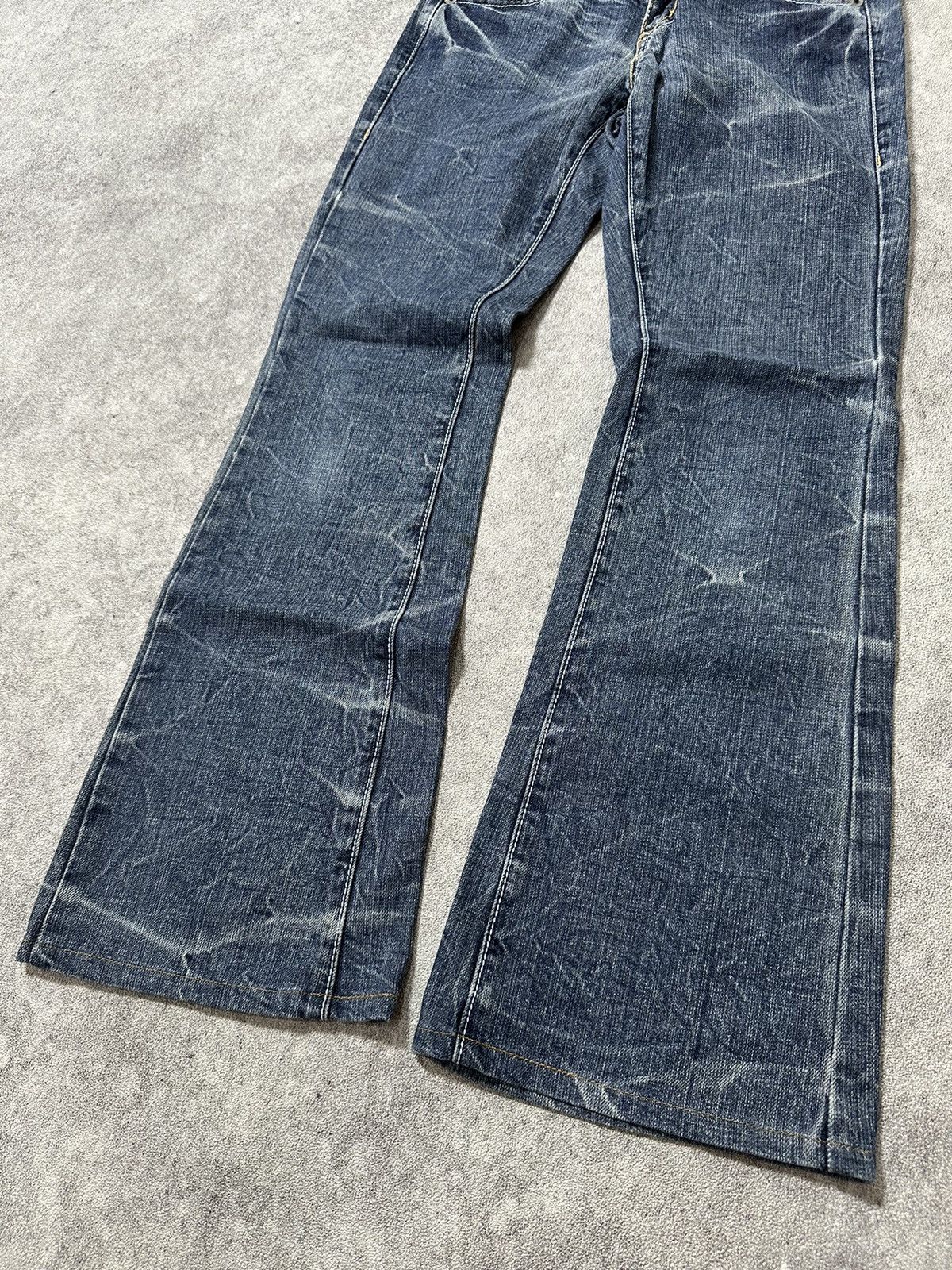 Japanese Brand Japanes Rush Hour Washed Flared Jeans Size US 29 - 5 Thumbnail