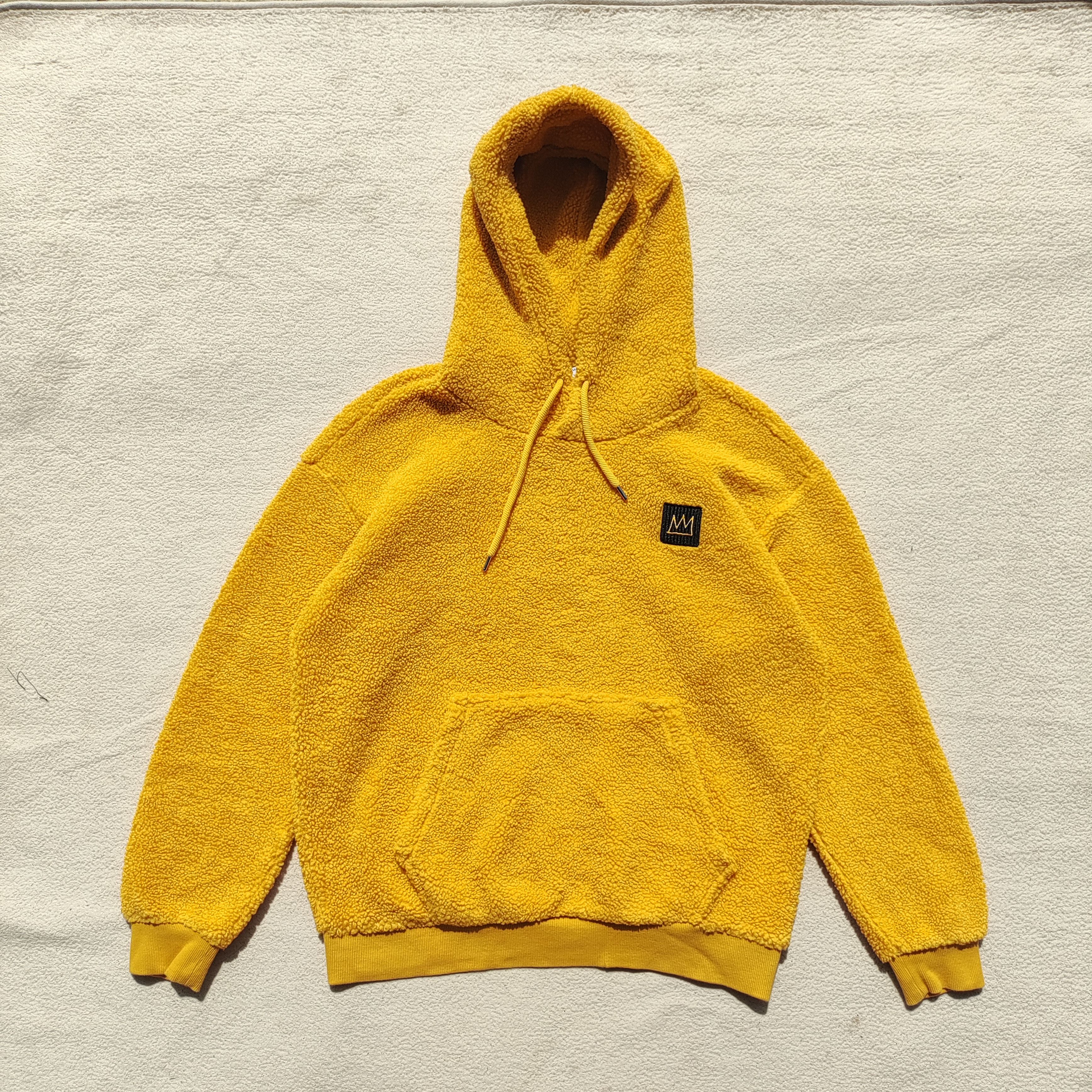 Jean-Michel Basquiat JMB x CLRIDE.n Yellow Sherpa Pullover Hoodie The Crown Logo Size US S / EU 44-46 / 1 - 8 Thumbnail