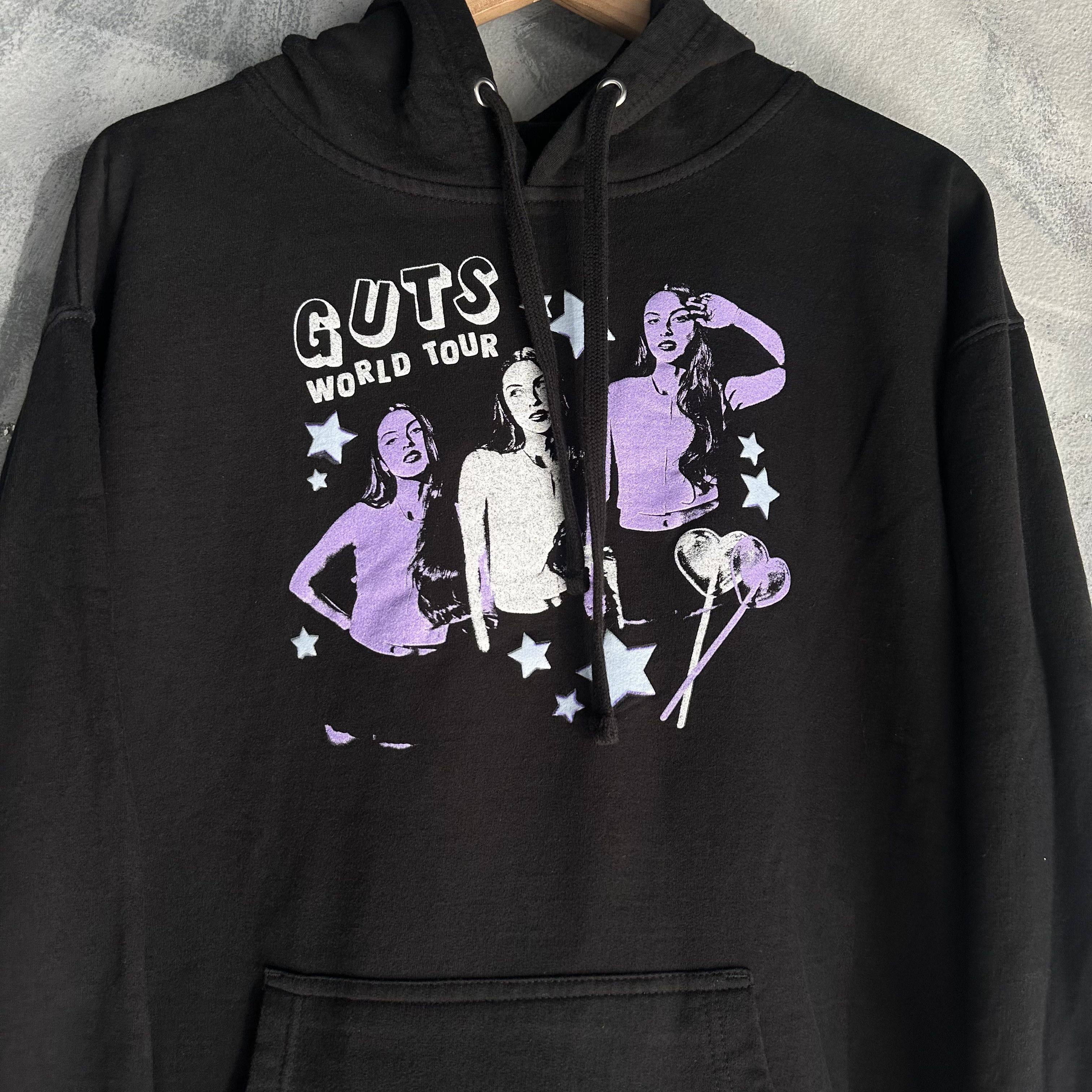 Other Olivia Rodrigo Hoodie Womens Large Black Guts World Tour Size L / US 10 / IT 46 - 2 Thumbnail