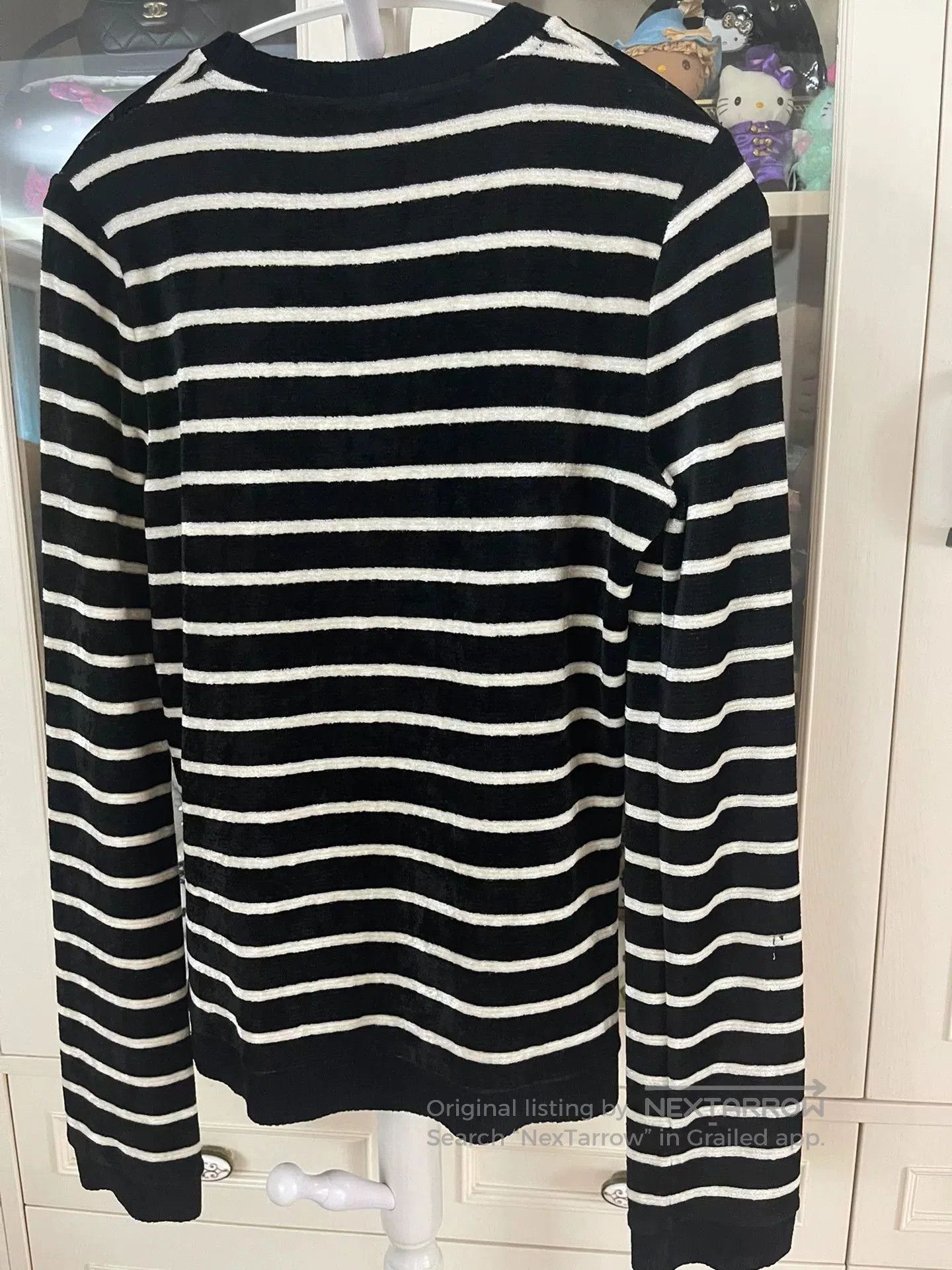 Saint Laurent Paris Saint Laurent Striped Long-Sleeve Sweater. Size L / US 10 / IT 46 - 5 Thumbnail