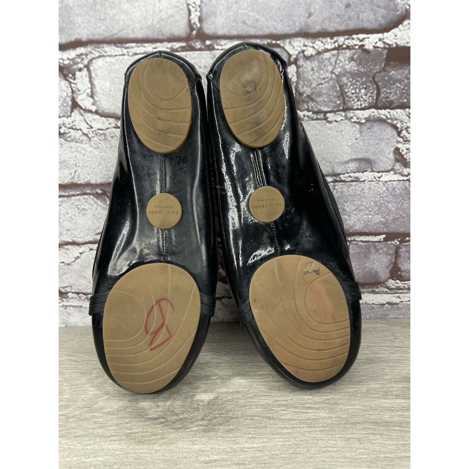 Kate Spade Kate Spade Black Patent Leather Slip On Bow Ballet Flats Sho Size US 6 / IT 36 - 12 Thumbnail