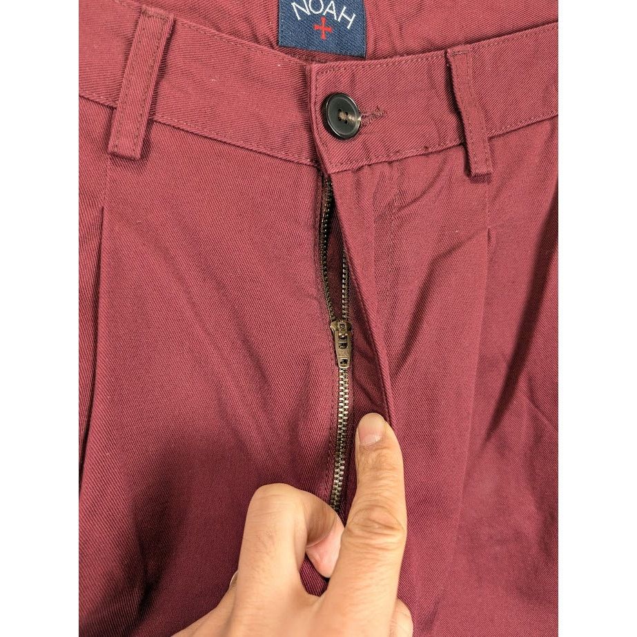 o1rshd1 Twill Double Pleat Pant in Wine