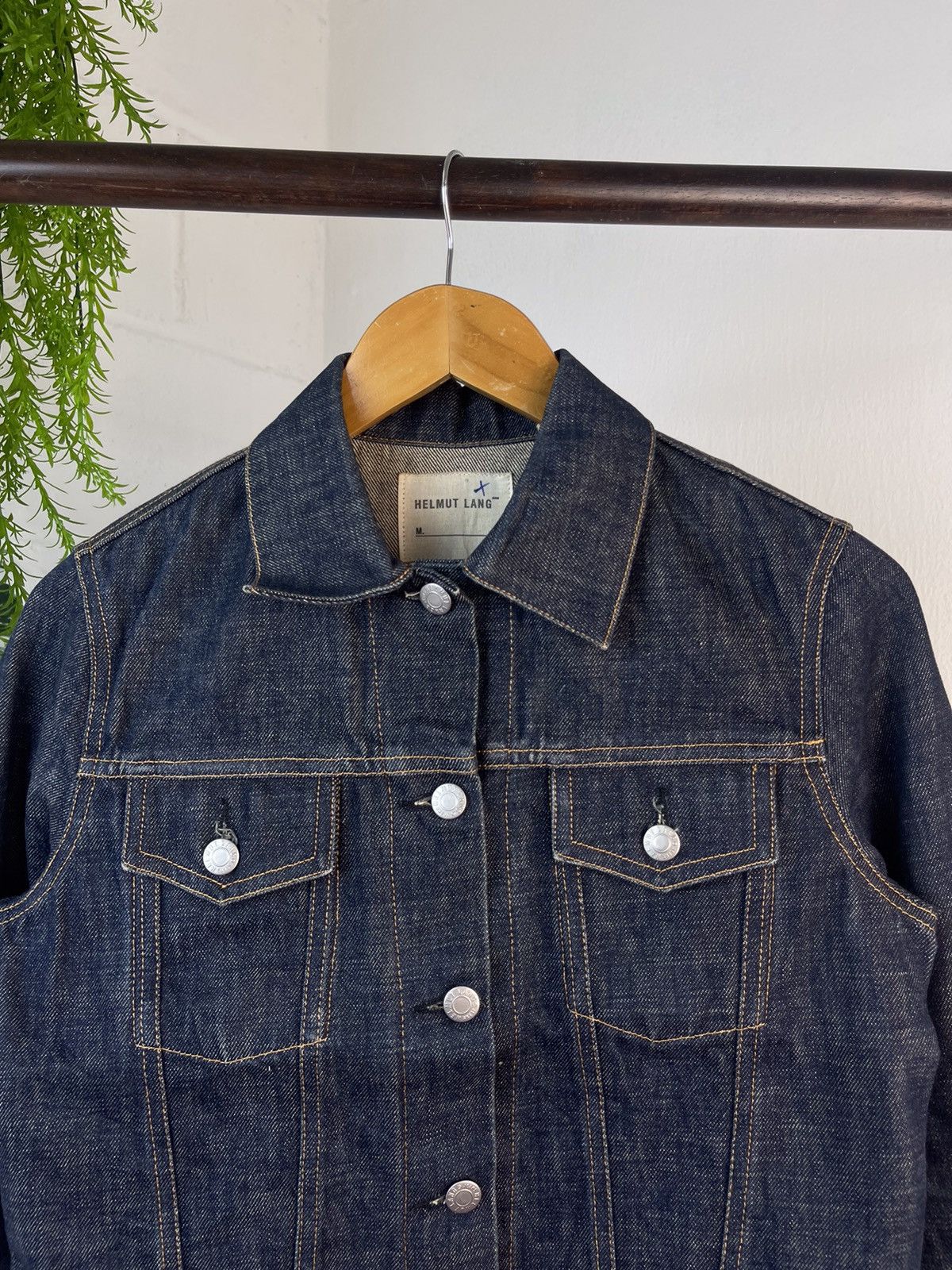 Helmut Lang 90s Helmut Lang Indigo Blue Denim Jacket Size US S / EU 44-46 / 1 - 6 Thumbnail