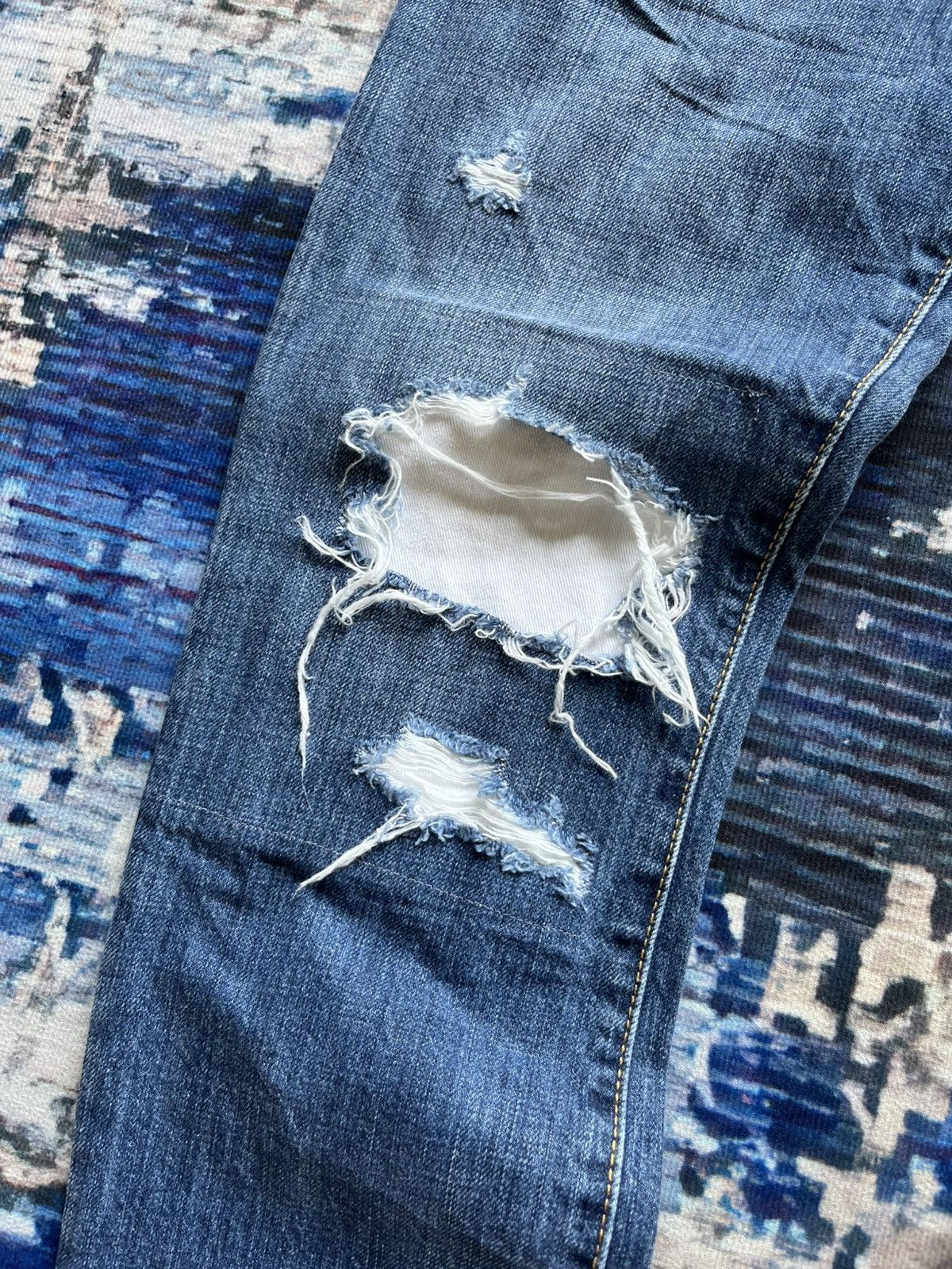 Dsquared2 💦DSQUARED2 Distressed Style Denim Jeans Size 38" / US 16 / IT 52 - 5 Thumbnail