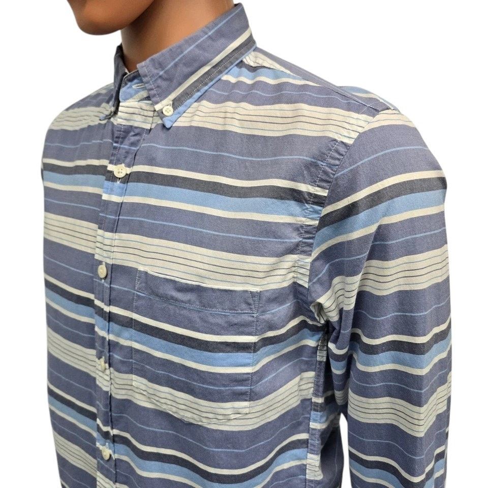 J.Crew J. Crew Shirt M Slim Fit Multicolor Horizontal Striped L/S Size US M / EU 48-50 / 2 - 7 Thumbnail