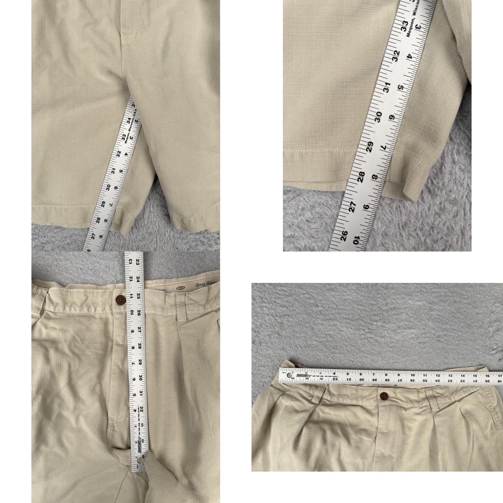 Tommy Bahama Tommy Bahama Shorts Mens 36 Khaki 100% Silk Pleated Chino Relax Resort 36x9 Size US 36 / EU 52 - 8 Thumbnail