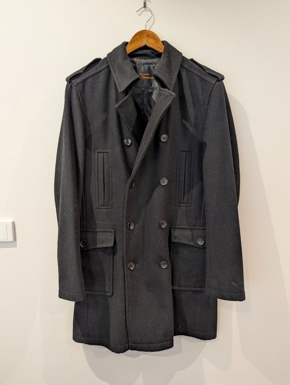 Ben Sherman BEN SHERMAN BLACK DRESS COAT - PARKA - WINTER DRESS Size US S / EU 44-46 / 1 - 2 Thumbnail