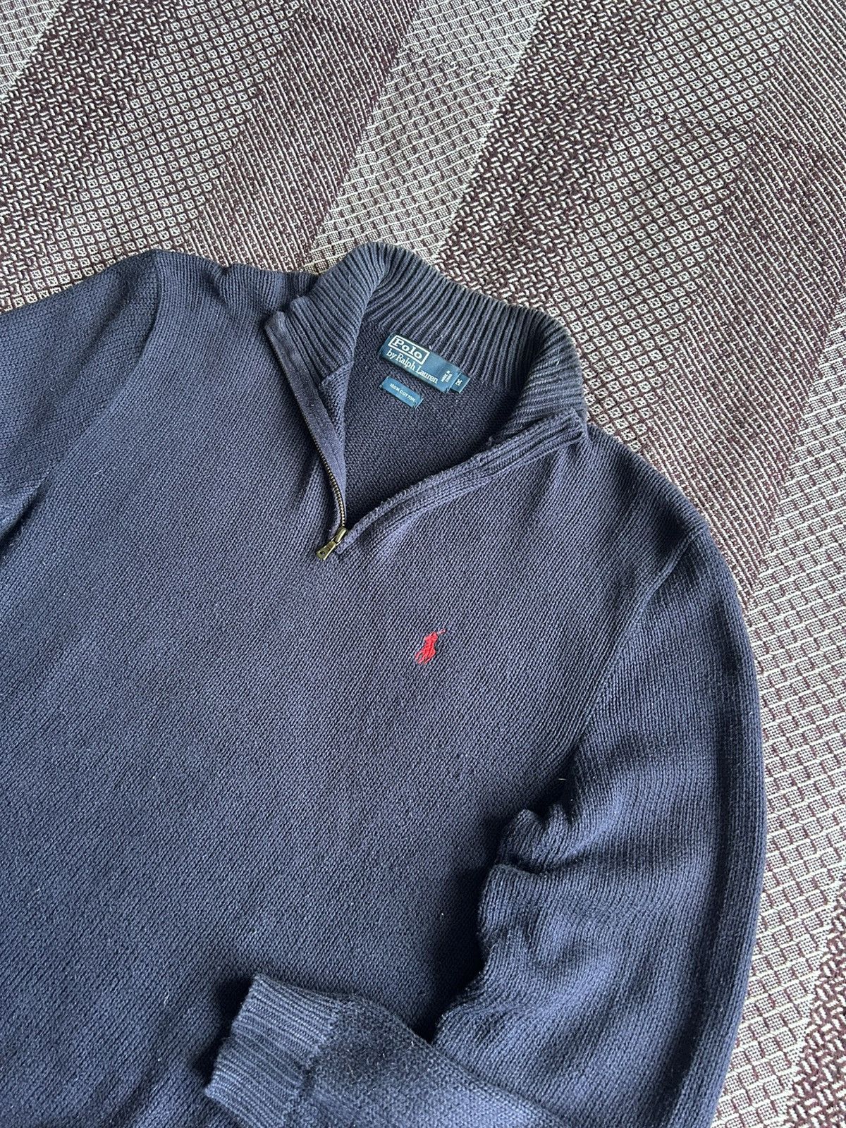 Polo Ralph Lauren × Vintage Vintage Polo Ralph Lauren Old Money Style Sweater 1/3 Zip Size US M / EU 48-50 / 2 - 7 Thumbnail