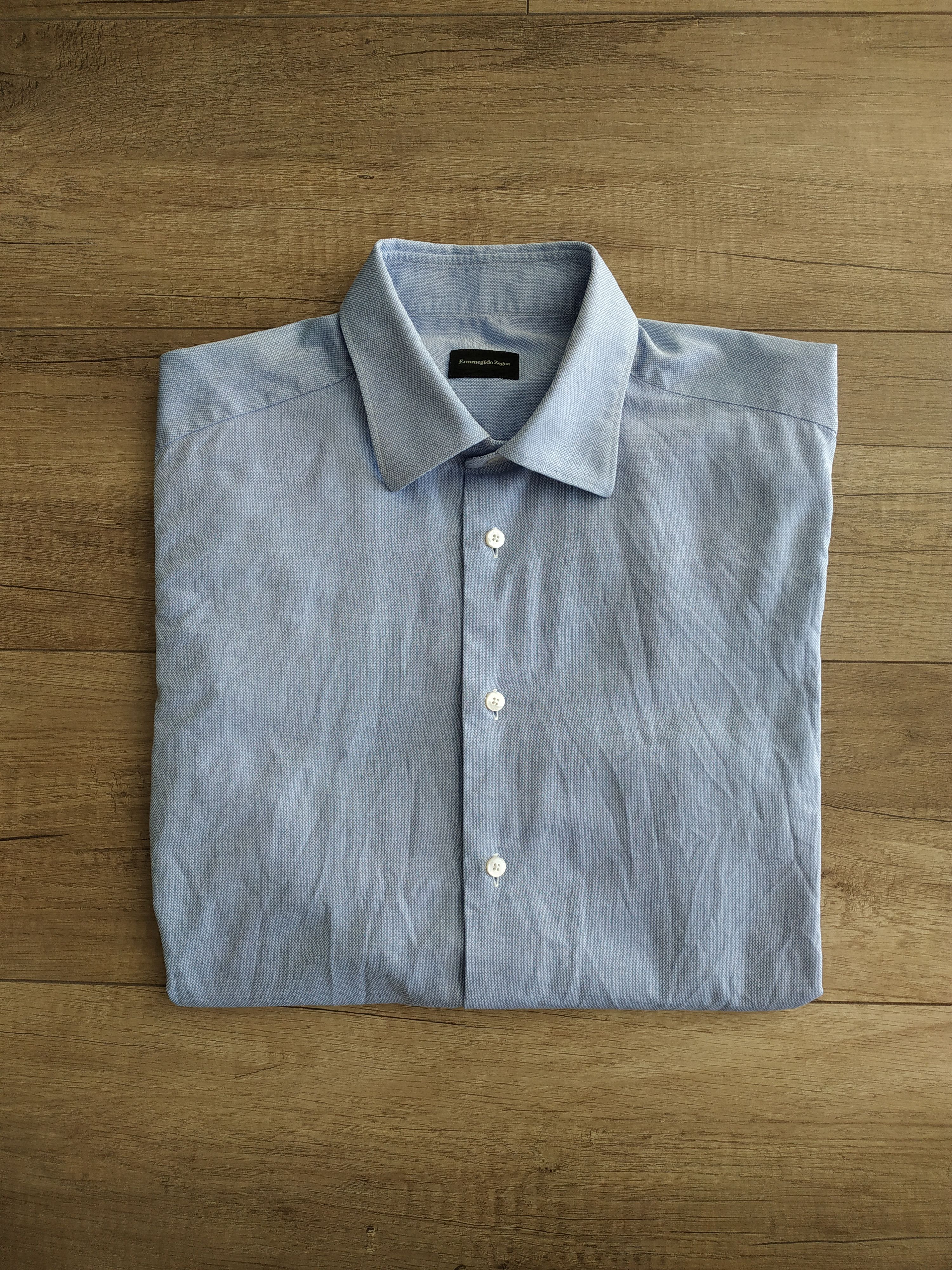 Ermenegildo Zegna ERMENEGILDO ZEGNA Men's Button Up Shirt, MEDIUM (42 Collar) Size US M / EU 48-50 / 2 - 2 Thumbnail