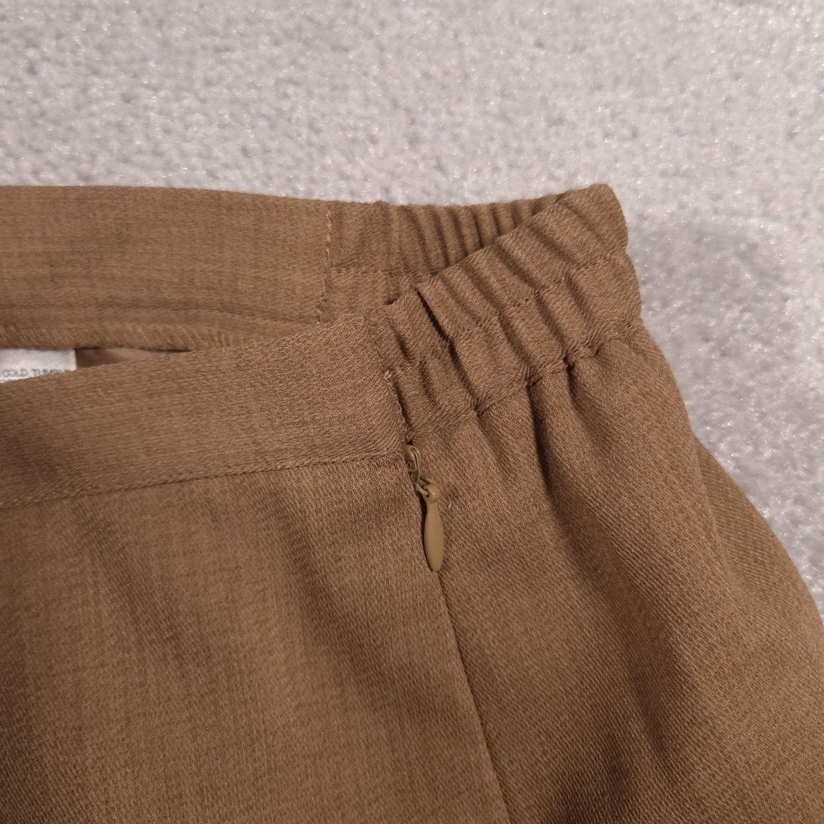 Vintage VINTAGE Alfred Dunner Pants Womens 22W Brown Lined Elastic Waist Stretch Dress Slacks Size 40" / US 18 - 4 Thumbnail