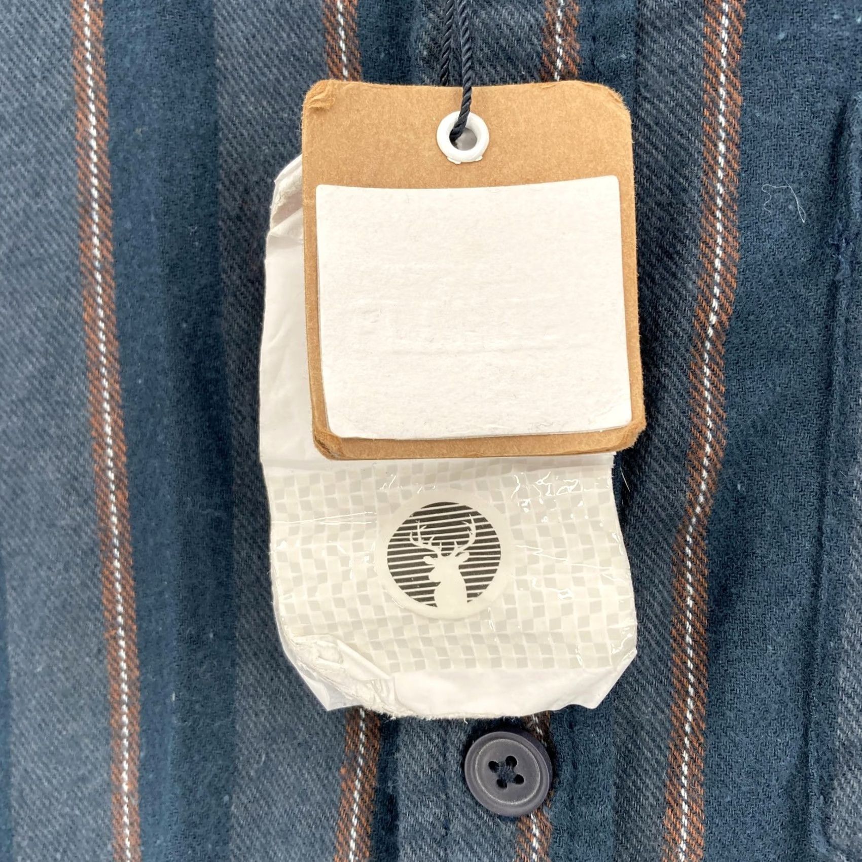Denime Denim & Flower Ricky Singh Shirt Mens Small Blue Brown Striped Button Down Woven Size US S / EU 44-46 / 1 - 6 Thumbnail