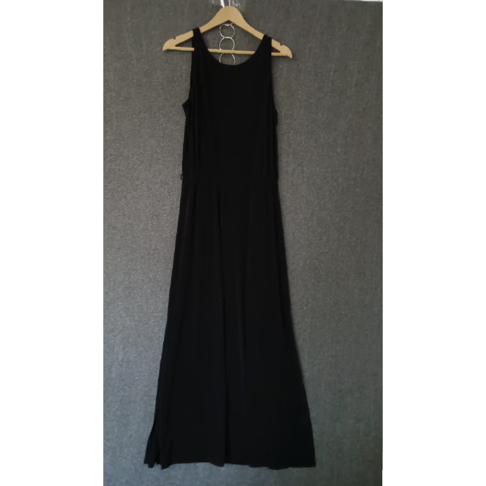 Vintage VINTAGE Fever Dress Maxi Women's Black Casual Size S Sleeveless Side Slit Pullover Maxi Dress, Solid, 90s-Event, Womens Size S / US 4 / IT 40 - 2 Thumbnail