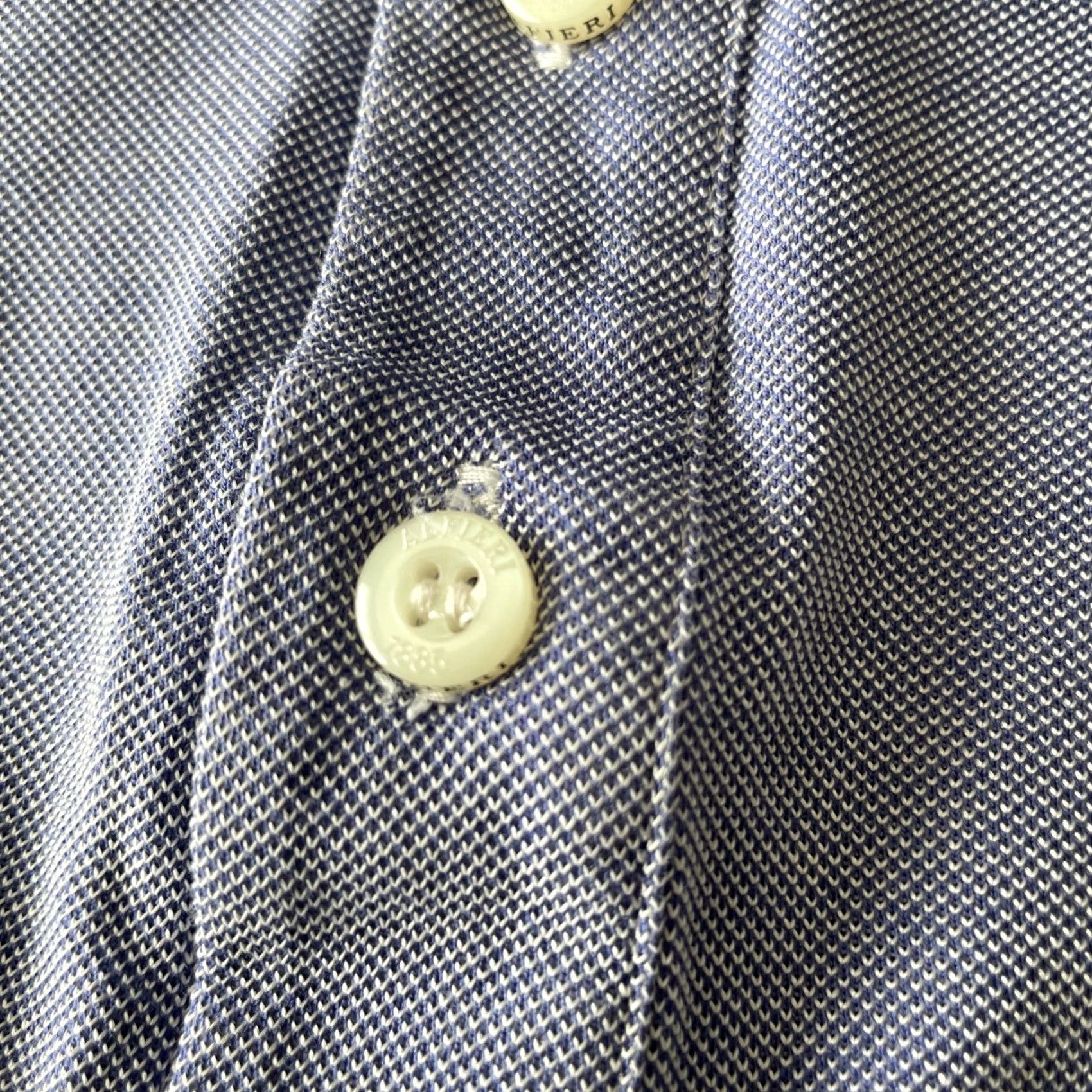 St. John St. John Polo Shirt Women Blue Knit Polo Size 52 Cotton Silk Flax Blend Short Sleeve Designer Classic Luxury Size 38" / US 16 / IT 52 - 5 Thumbnail