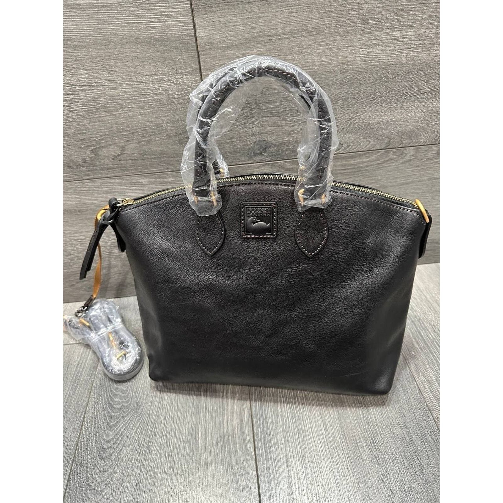 Dooney & Bourke Dooney & Bourke Florentine Leather Satchel Black bag A641294 Size ONE SIZE - 1 Thumbnail