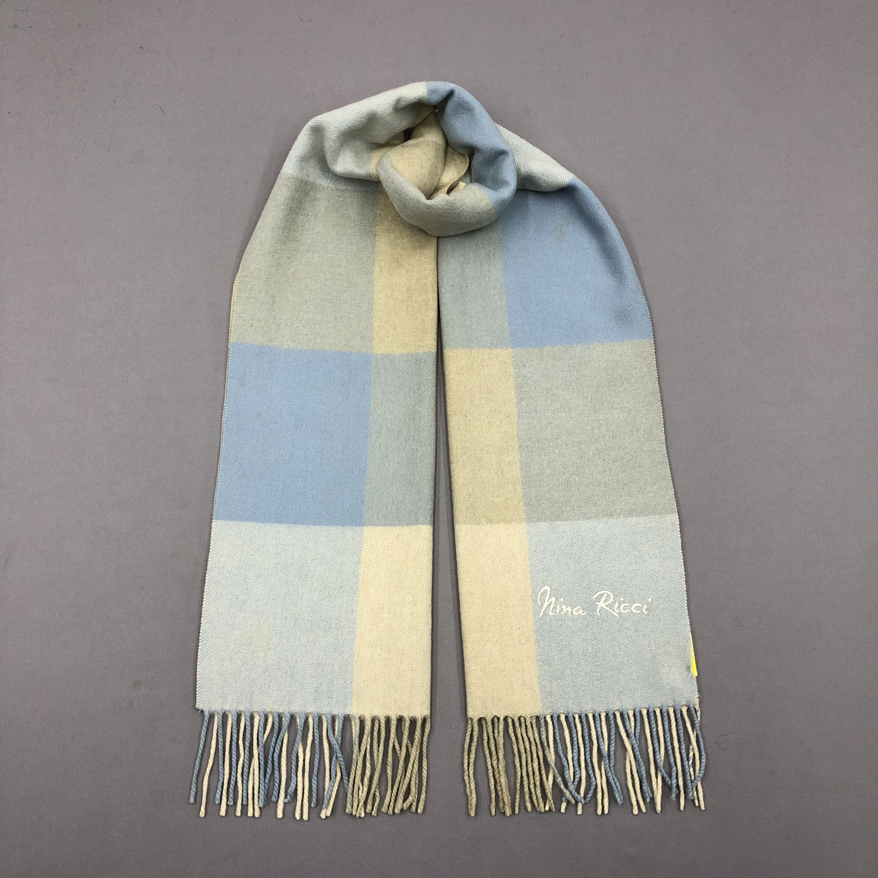 Nina Ricci Vintage Nina Ricci Scarf Muffler Wool Cashmere Scarves Size ONE SIZE - 1 Thumbnail