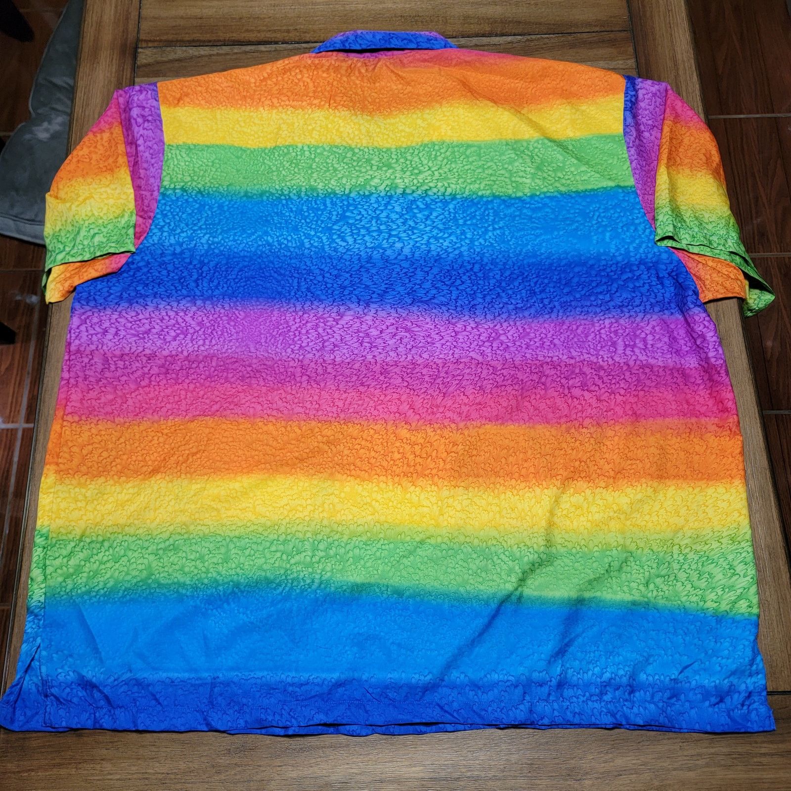 Other V.H.O. Ladies Full Button Rainbow Blouse - Size 6XL Size ONE SIZE - 3 Thumbnail
