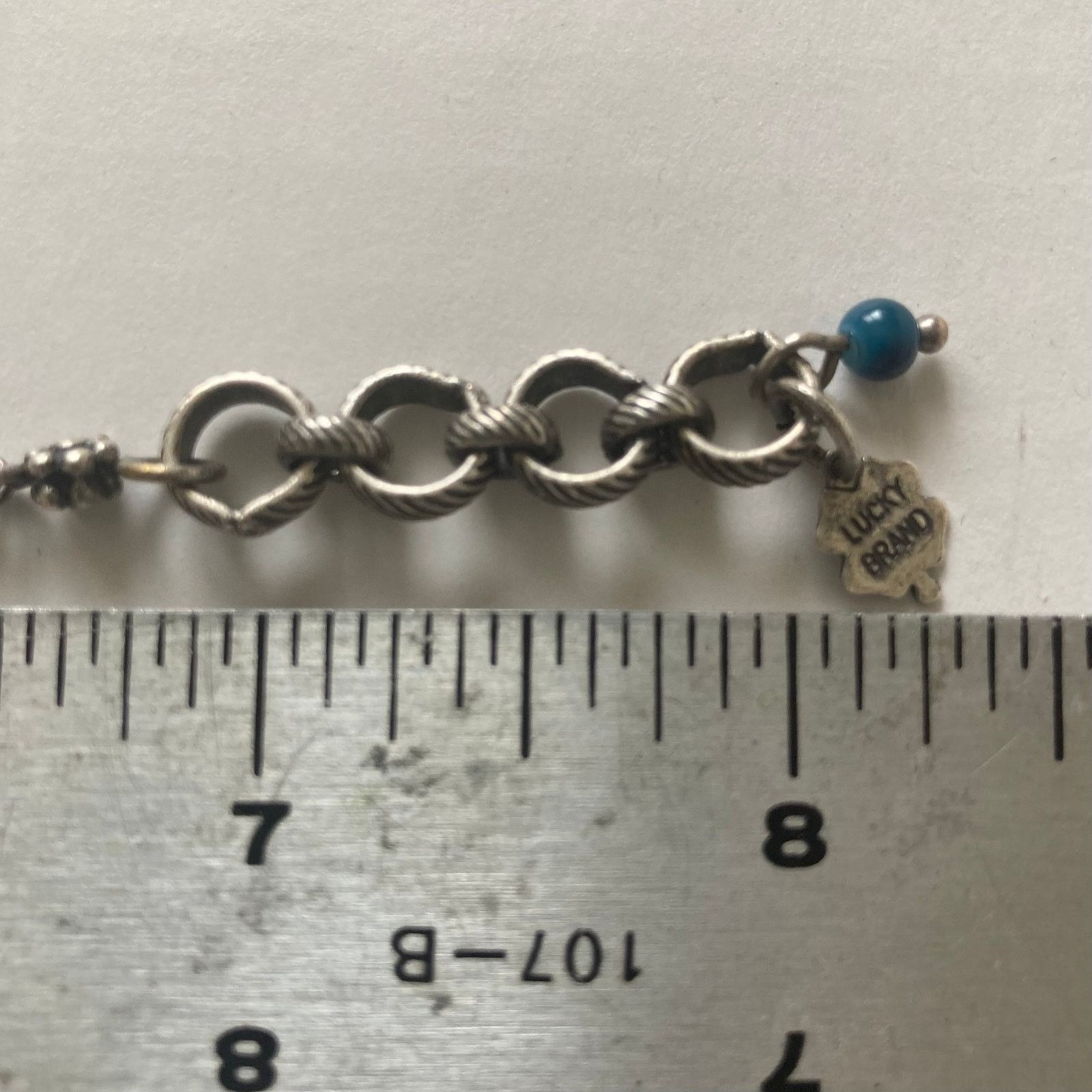 Lucky Brand Lucky Brand Silver charm bracelet antiqued metal chain Cross Size ONE SIZE - 9 Thumbnail