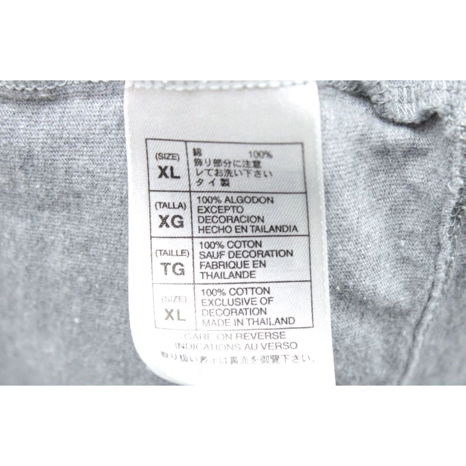 Disney Walt Disney World Mickey Mouse T-Shirt XL Gray Long Sleeve Cotton Vacation Unisex Adults Regular Crew Neck Size US XL / EU 56 / 4 - 5 Thumbnail