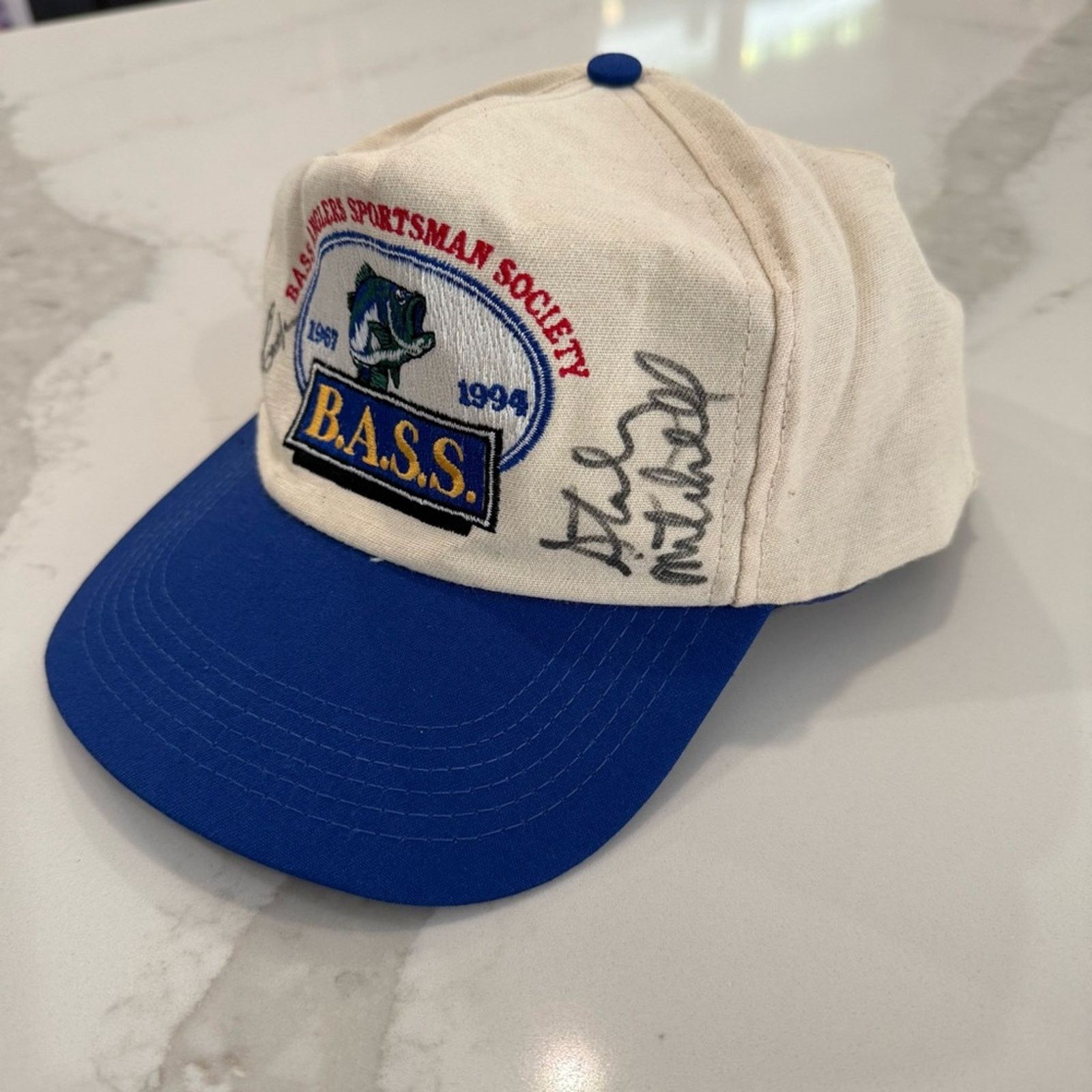 Bass Vintage B.A.S.S. Anglers Sportsman Society 1967-1994 Signed Size ONE SIZE - 2 Thumbnail