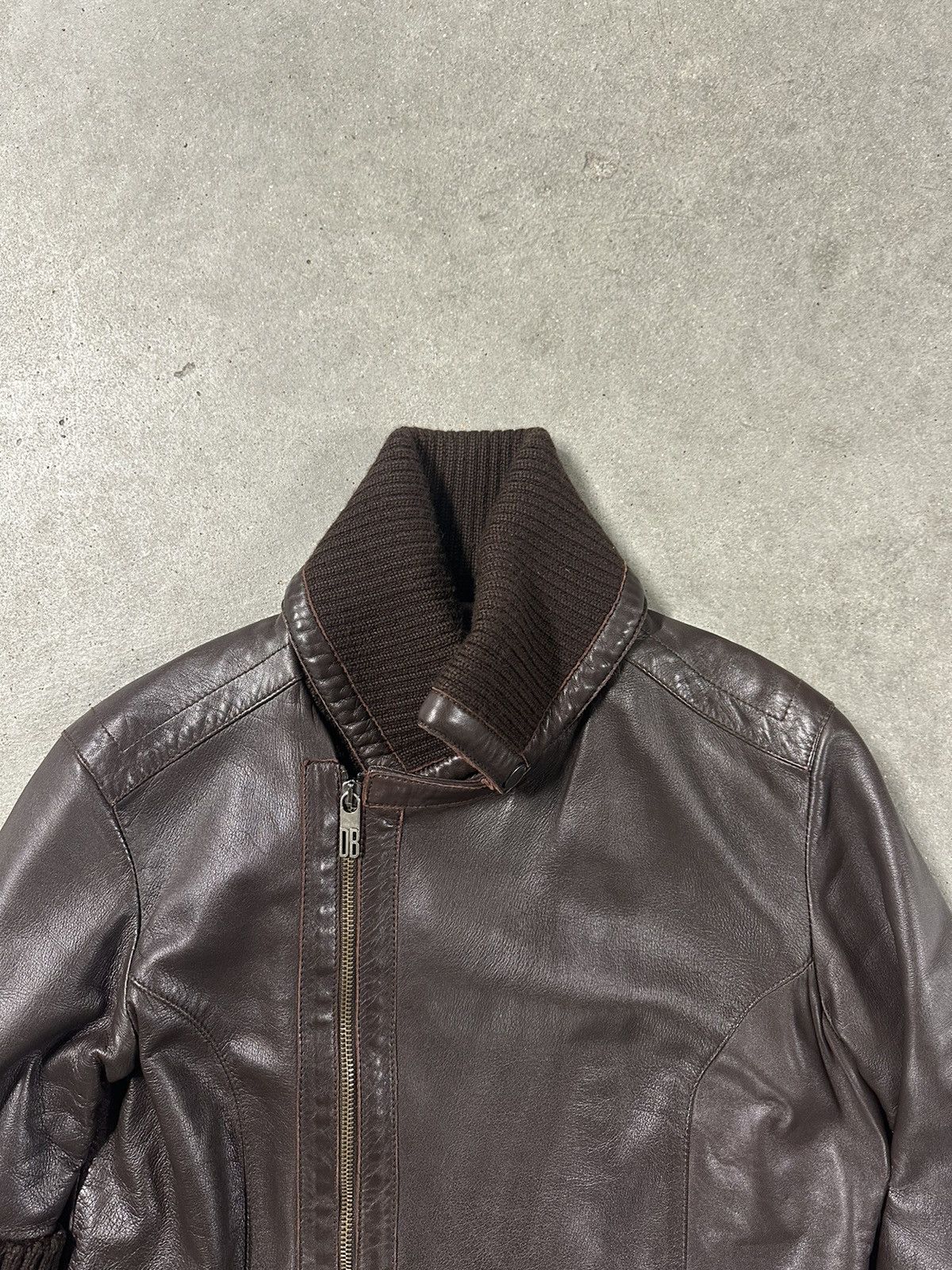 Dirk Bikkembergs × Vintage RARE A/W04 Dirk Bikkembergs Runway Lamb Leather Jacket Size L / US 10 / IT 46 - 6 Thumbnail