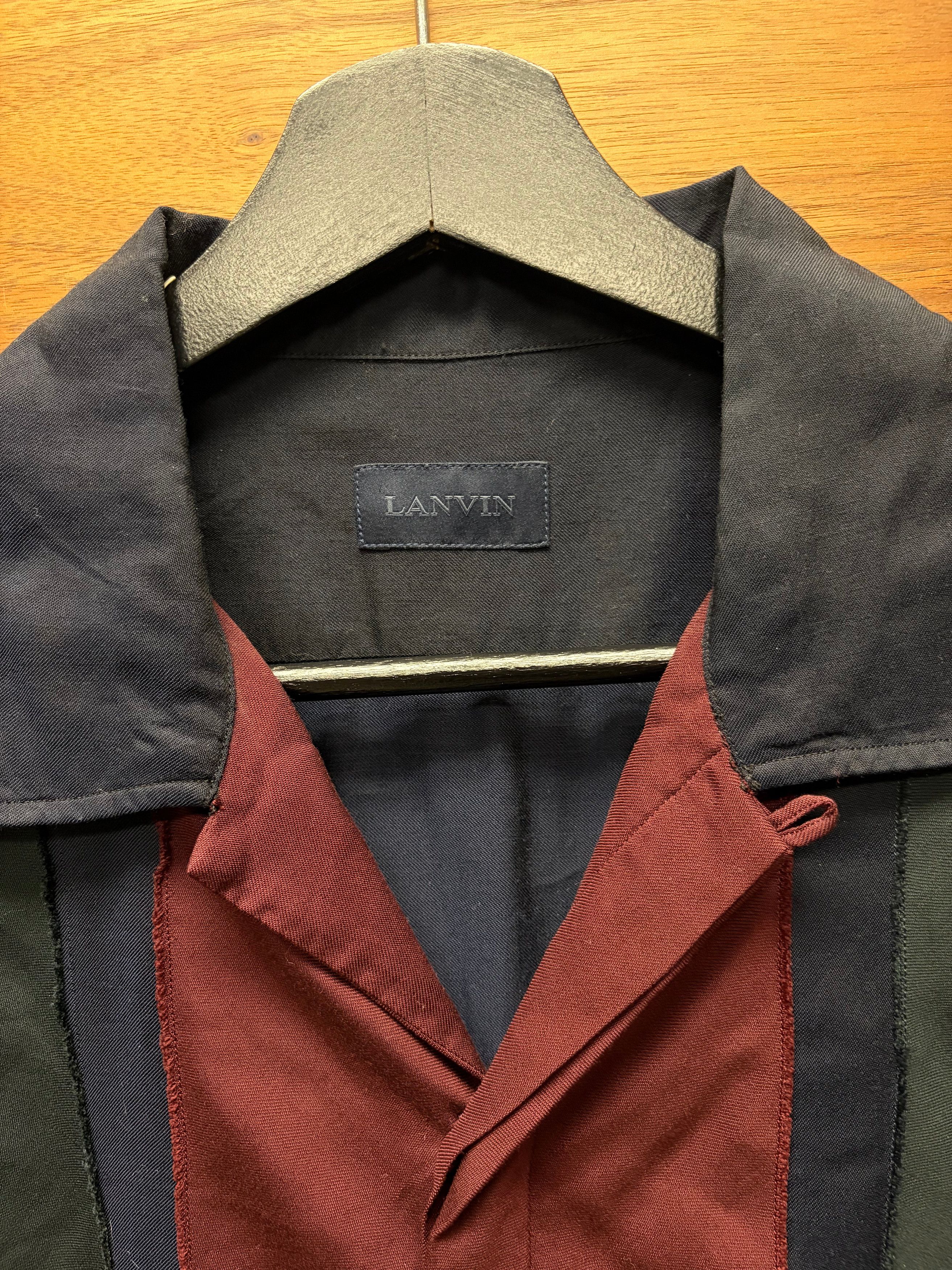 Lanvin Lanvin Color-Blocked Camp Collar Short Sleeve Button Up Shirt Size US M / EU 48-50 / 2 - 2 Thumbnail