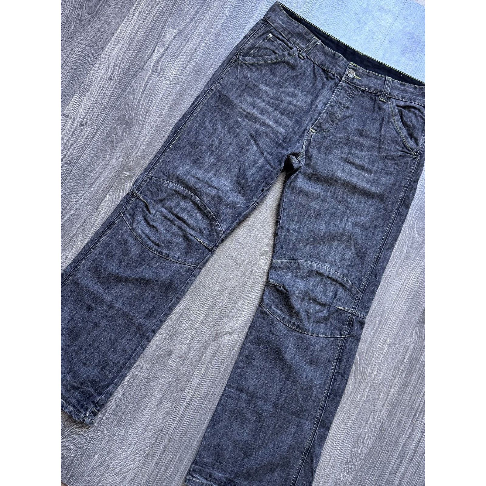 Japanese Brand × Vintage Vintage G-Star Balenciaga Style Demim Avantgarde Pants Size US 36 / EU 52 - 2 Thumbnail