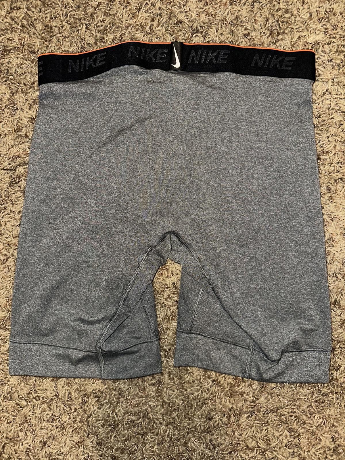 Nike Mens Nike Dri Fit Grey Long Boxer Briefs Size ONE SIZE - 6 Thumbnail