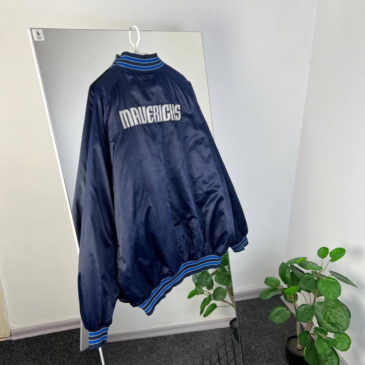 Nike Vintage Y2K Nike Dallas Mavericks Big Logo NBA Bomber Jacket Size US XXL / EU 58 / 5 - 2 Thumbnail