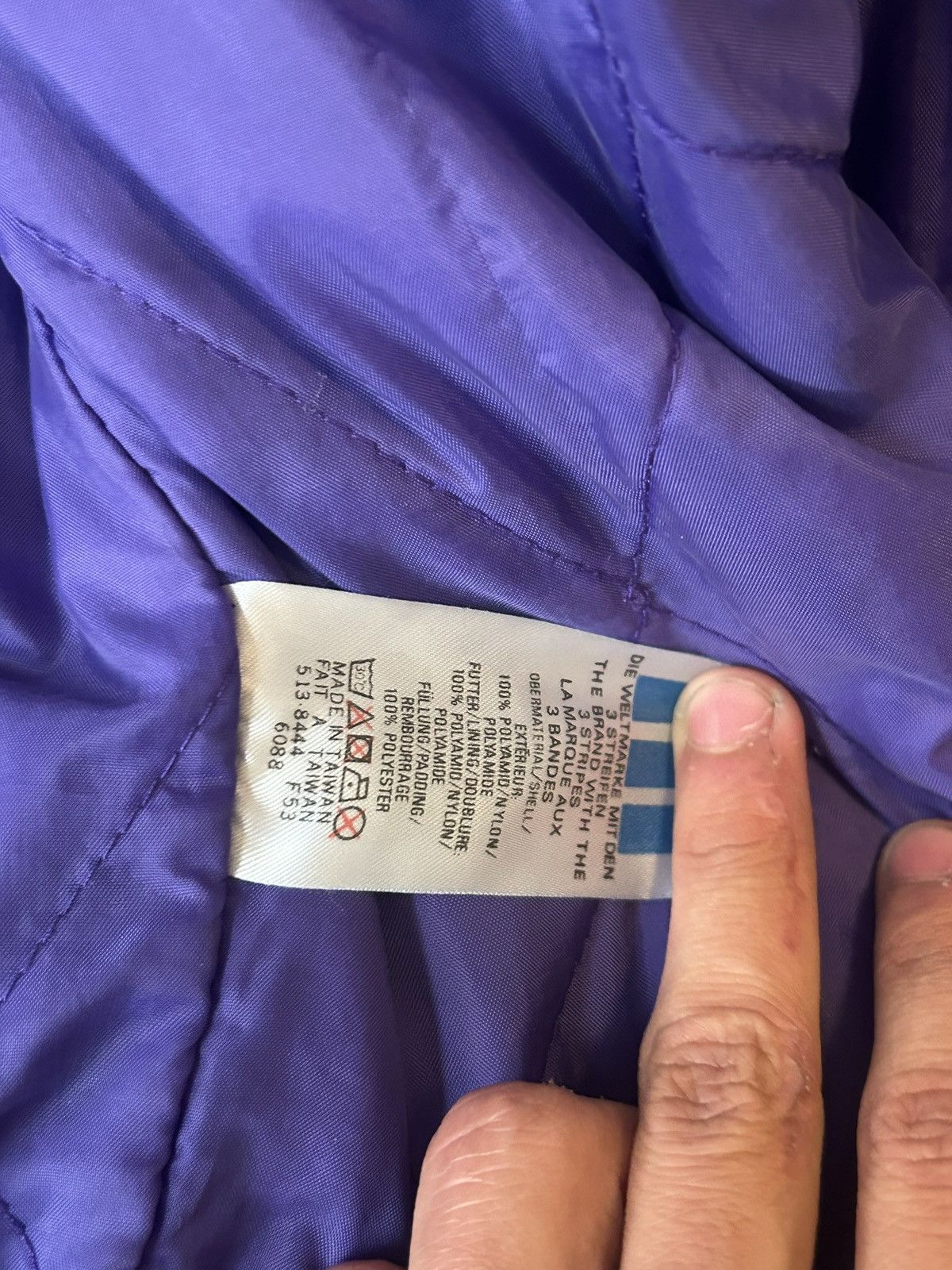 Adidas Black And Purple Adidas Jacket Size US L / EU 52-54 / 3 - 5 Thumbnail