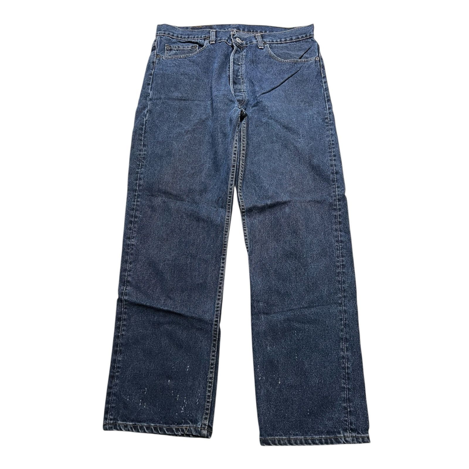 Levi's Levi’s 501 Jeans USA Button Fly Dark Wash 80s Sz 35x29.5 Size US 38 / EU 54 - 1 Thumbnail