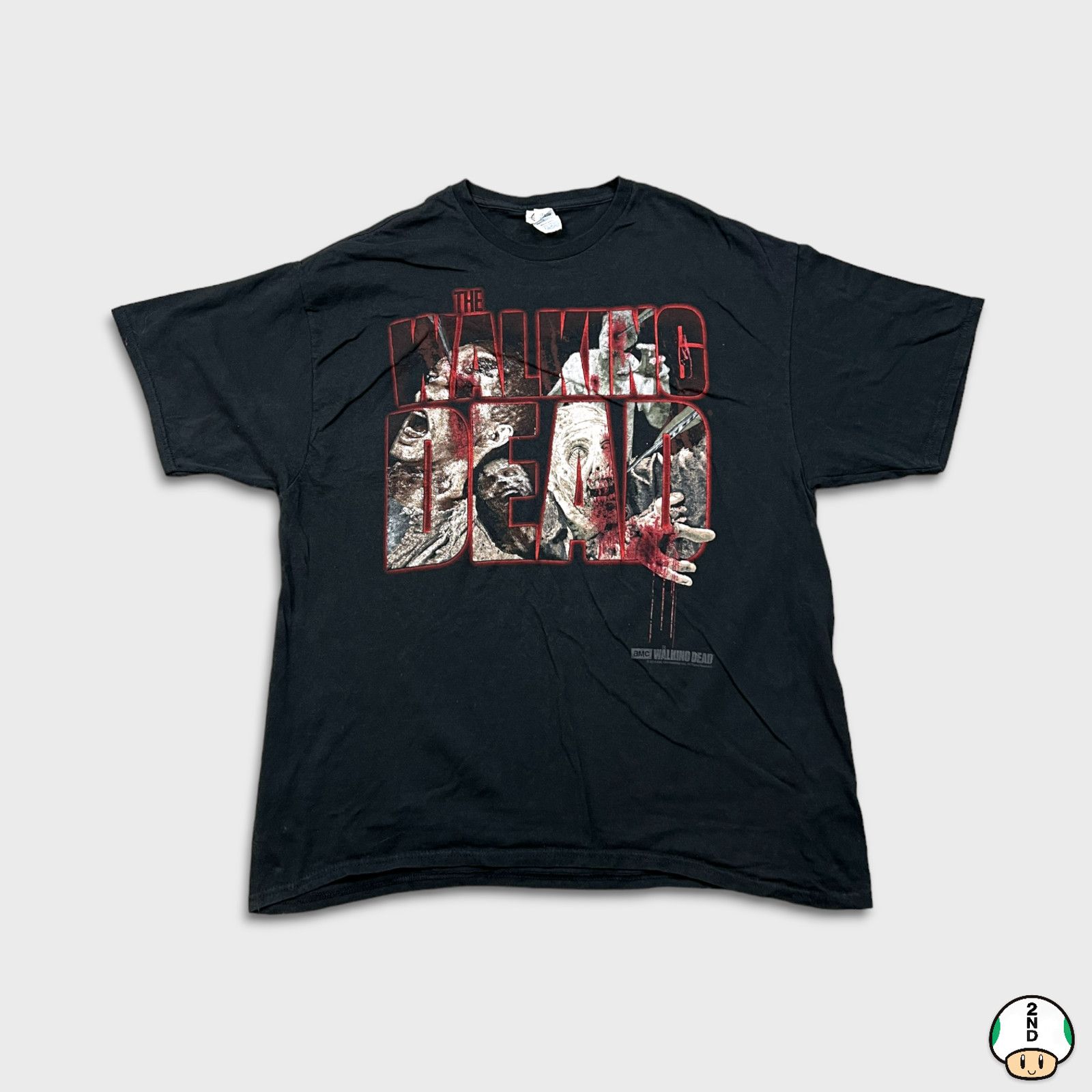 2014 The Walking Dead Zombie T Shirt 2XL AMC TV Promo Tee