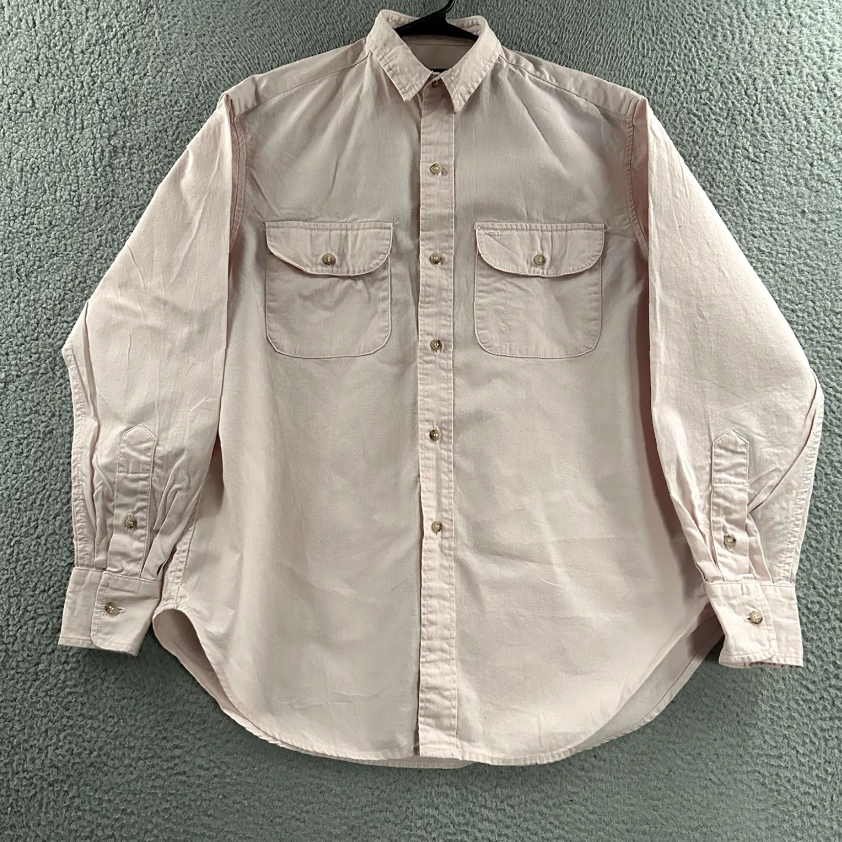 Ralph Lauren VINTAGE Ralph Lauren Womens Top Pink 10 Long Sleeve Button-Up Cotton USA Made Shirt Women Size L / US 10 / IT 46 - 2 Thumbnail