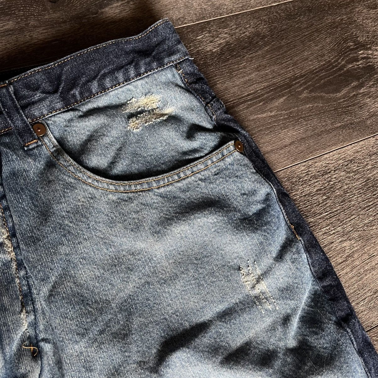 Vintage Vintage 2000s Azzure Two Tone Baggy Skater Denim Jeans 34x32 Size US 34 / EU 50 - 7 Thumbnail