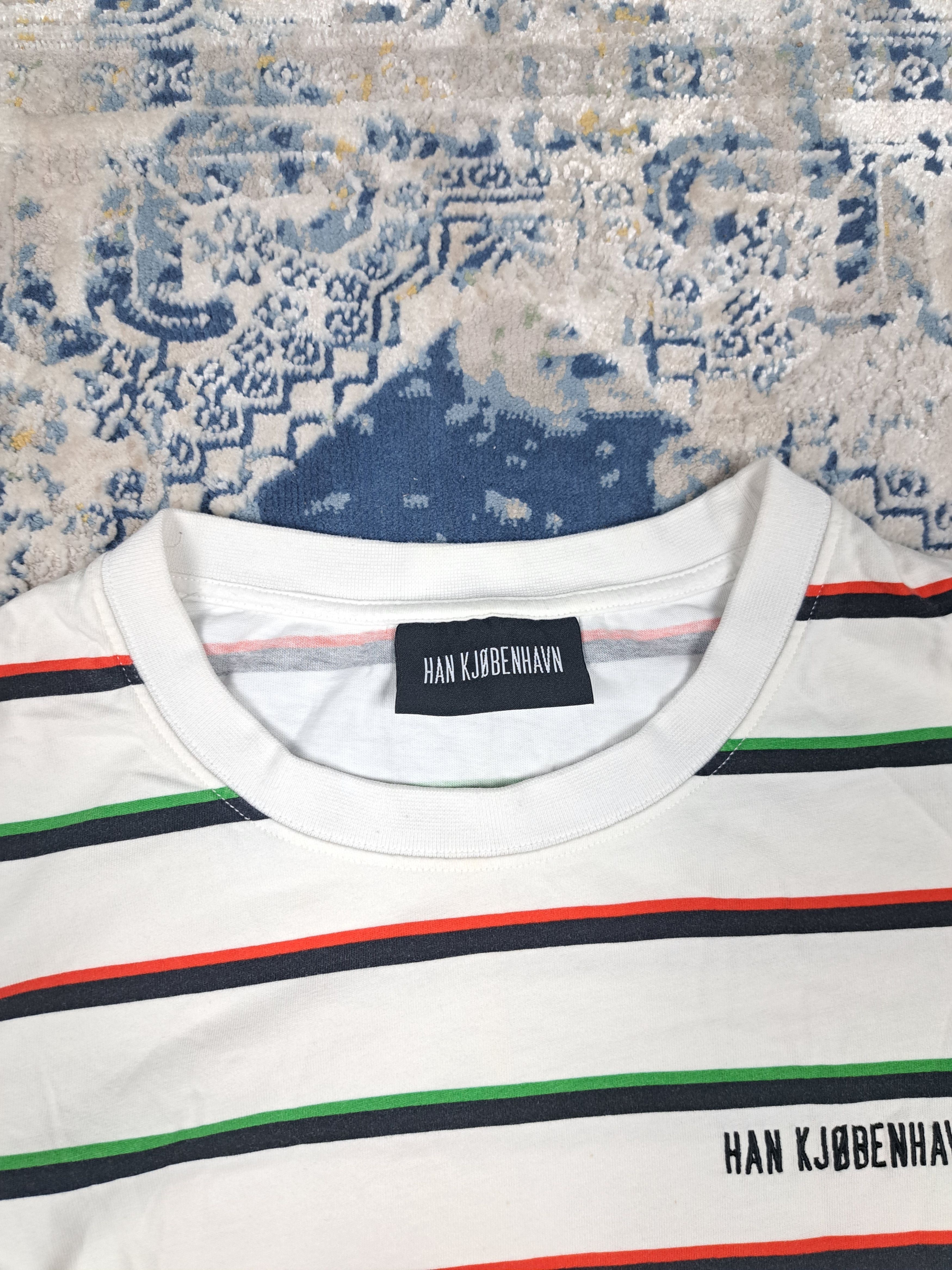 Han Kjobenhavn Han Kjobenhavn Striped Tee Designer Streetwear y2k Size US M / EU 48-50 / 2 - 2 Thumbnail